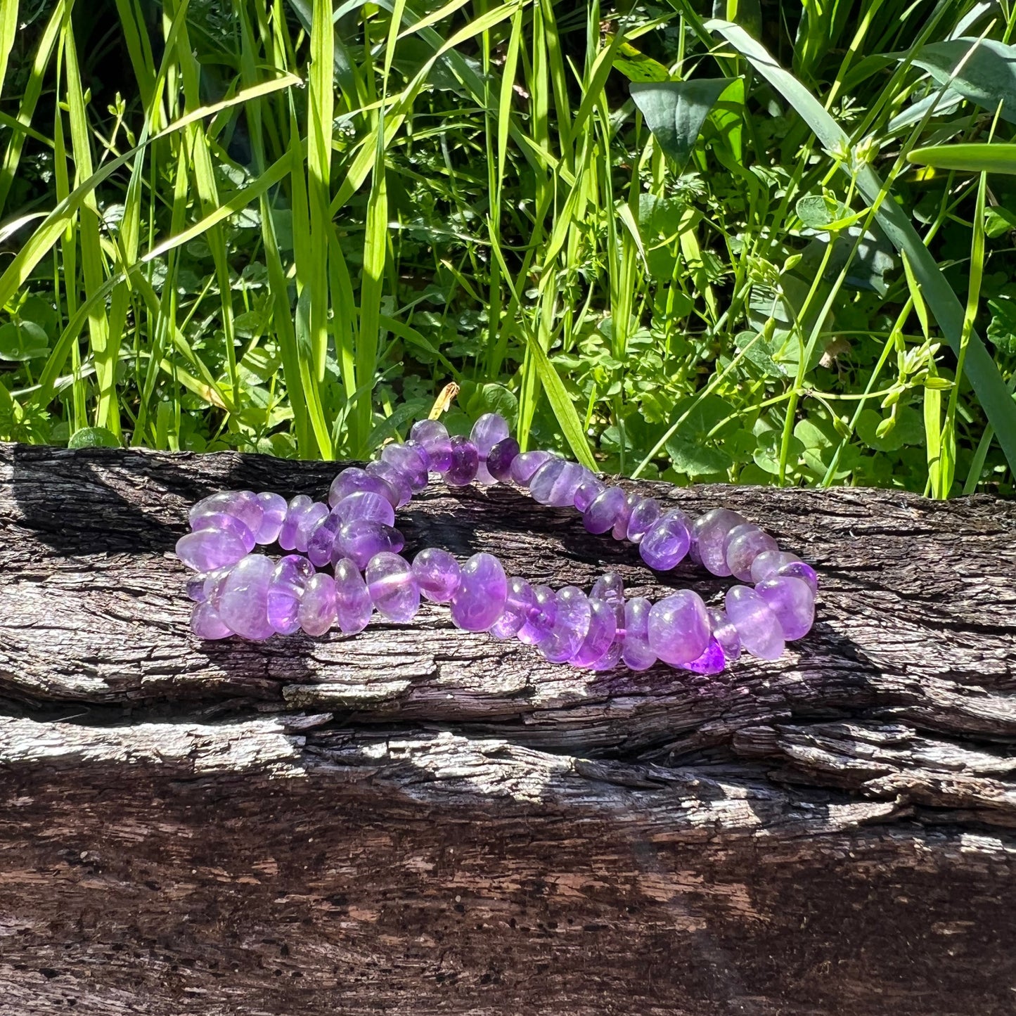 Amethyst Chip Bracelet