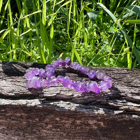 Amethyst Chip Bracelet