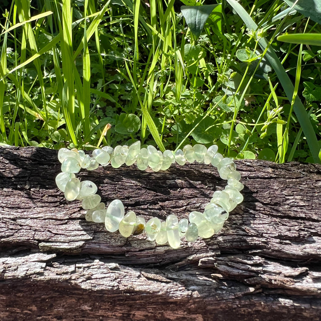 Prehnite Chip Bracelet