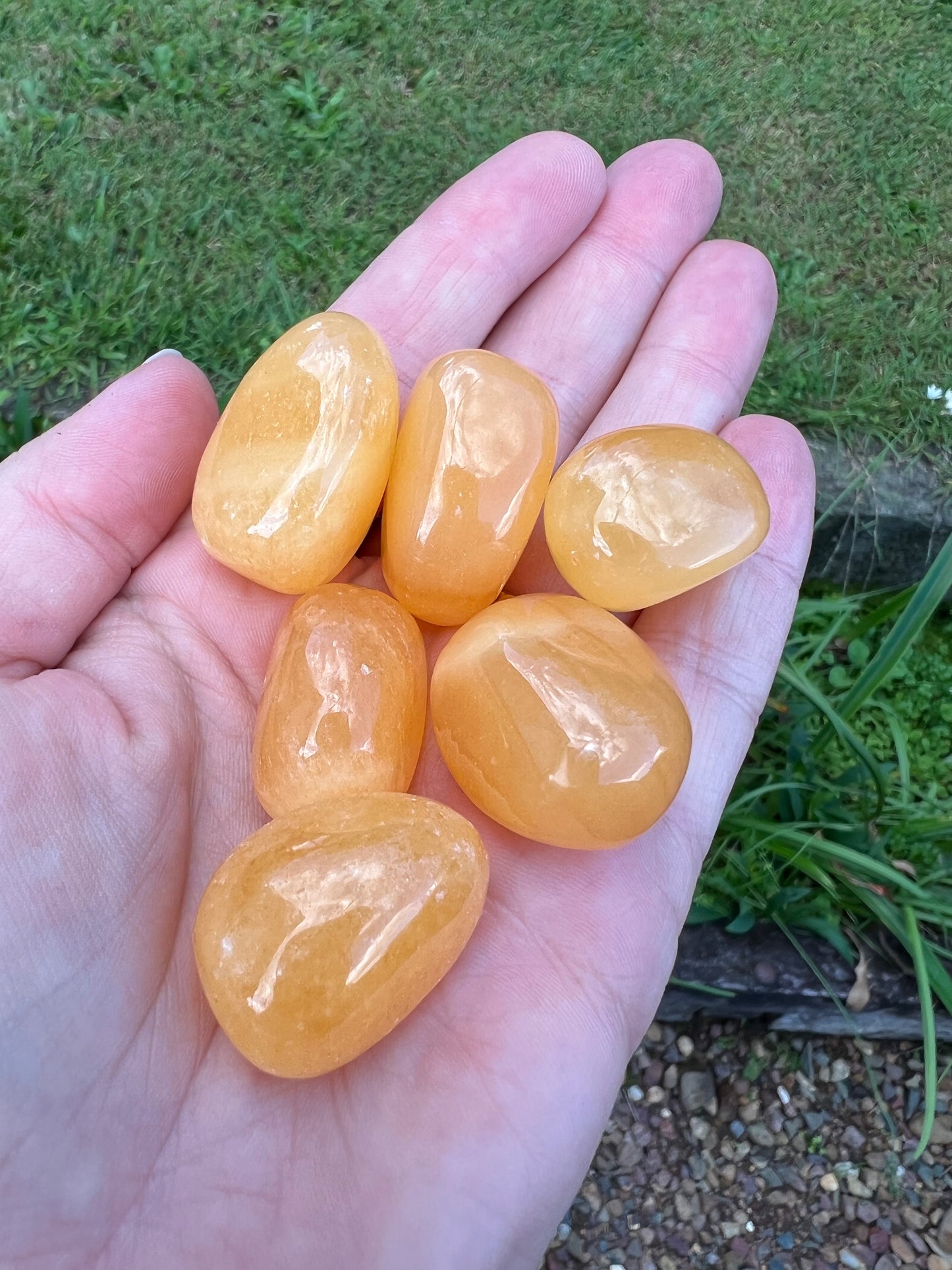 Orange Calcite Tumble