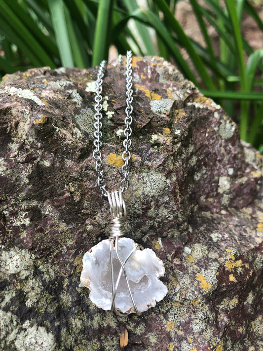 Quartz Geode Pendant