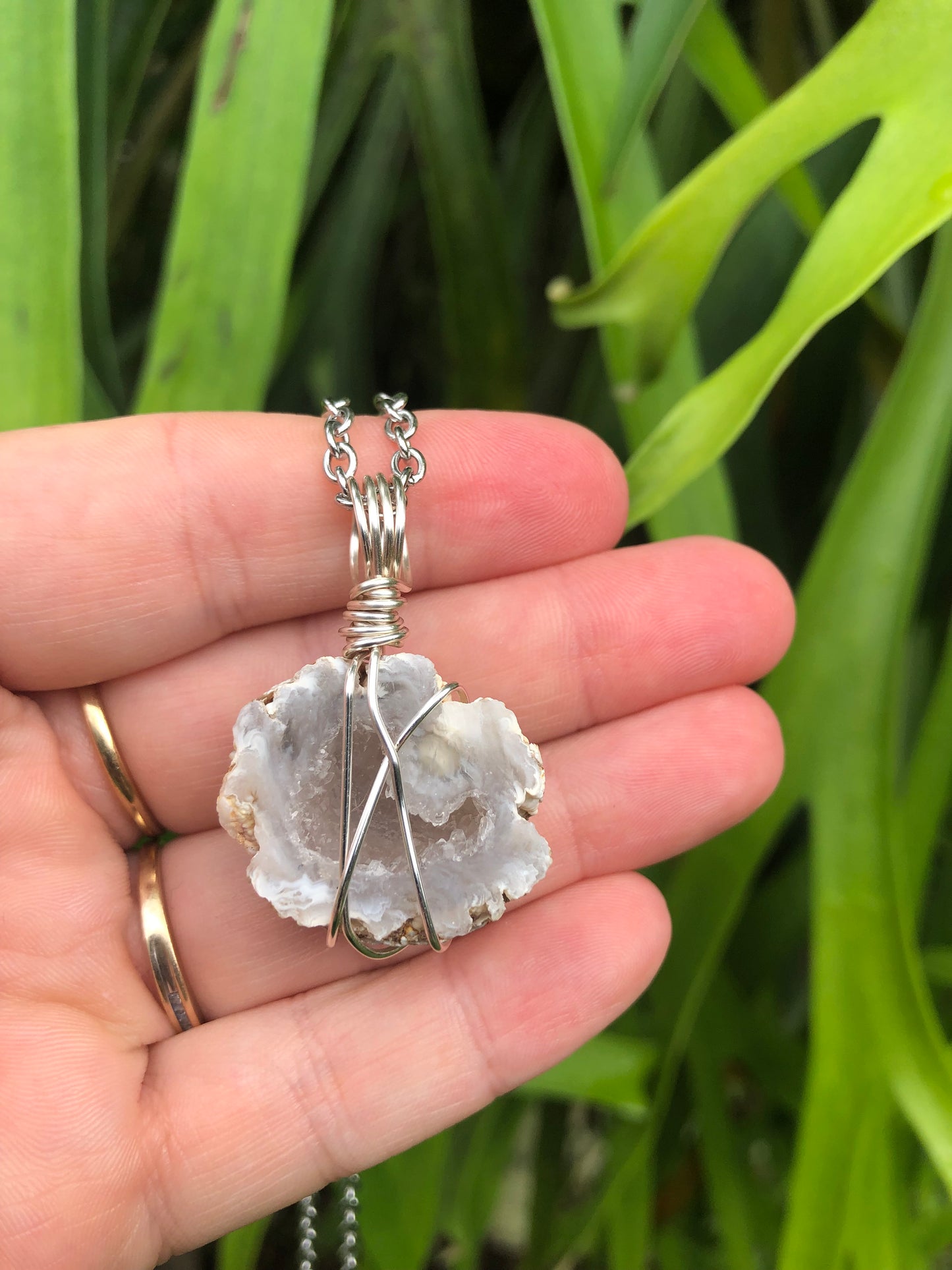 Quartz Geode Pendant