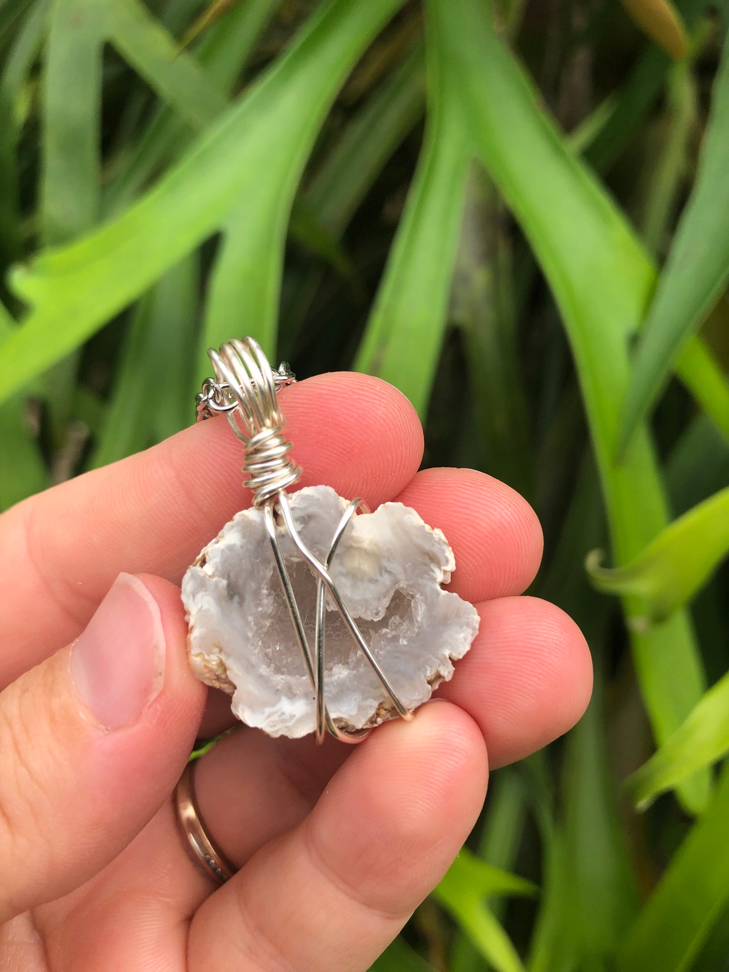 Quartz Geode Pendant