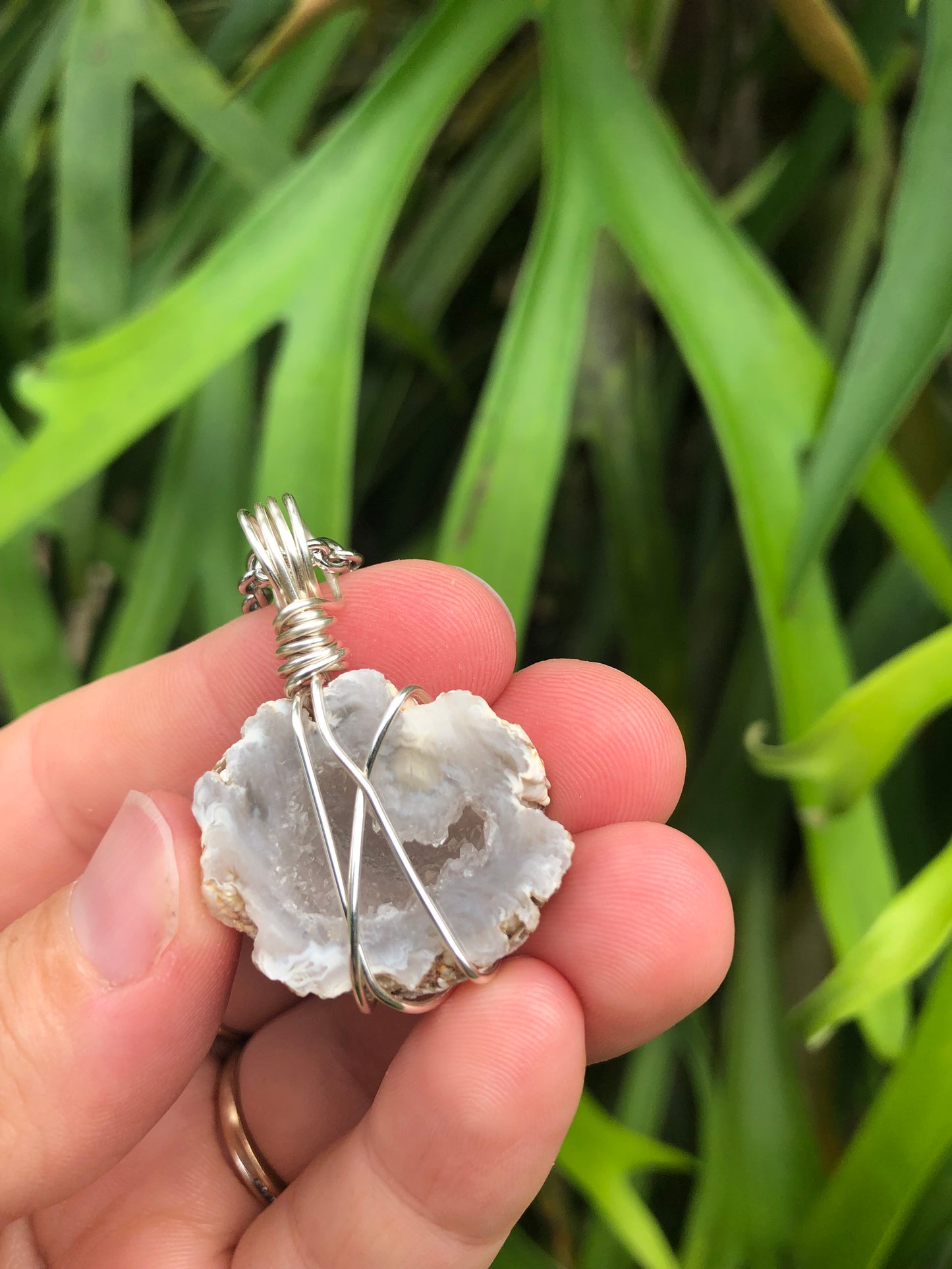 Quartz Geode Pendant