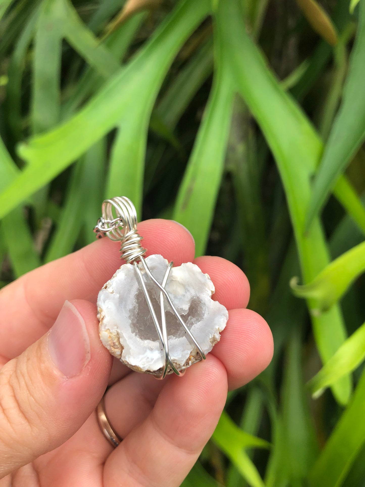 Quartz Geode Pendant