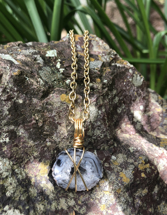 Quartz Geode Pendant