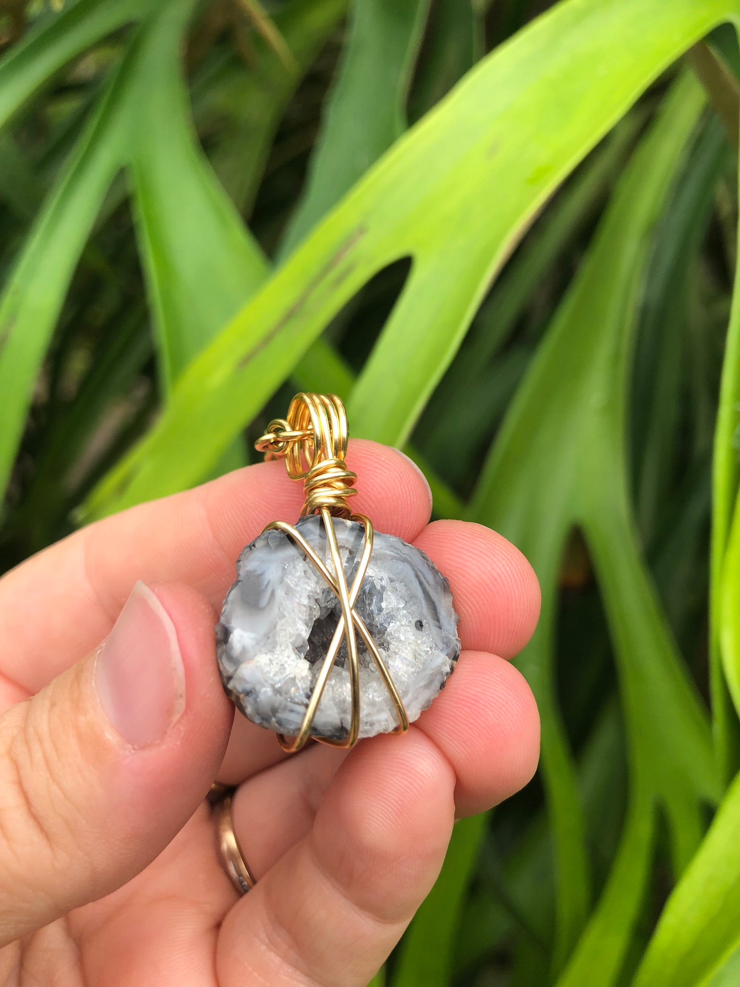 Quartz Geode Pendant