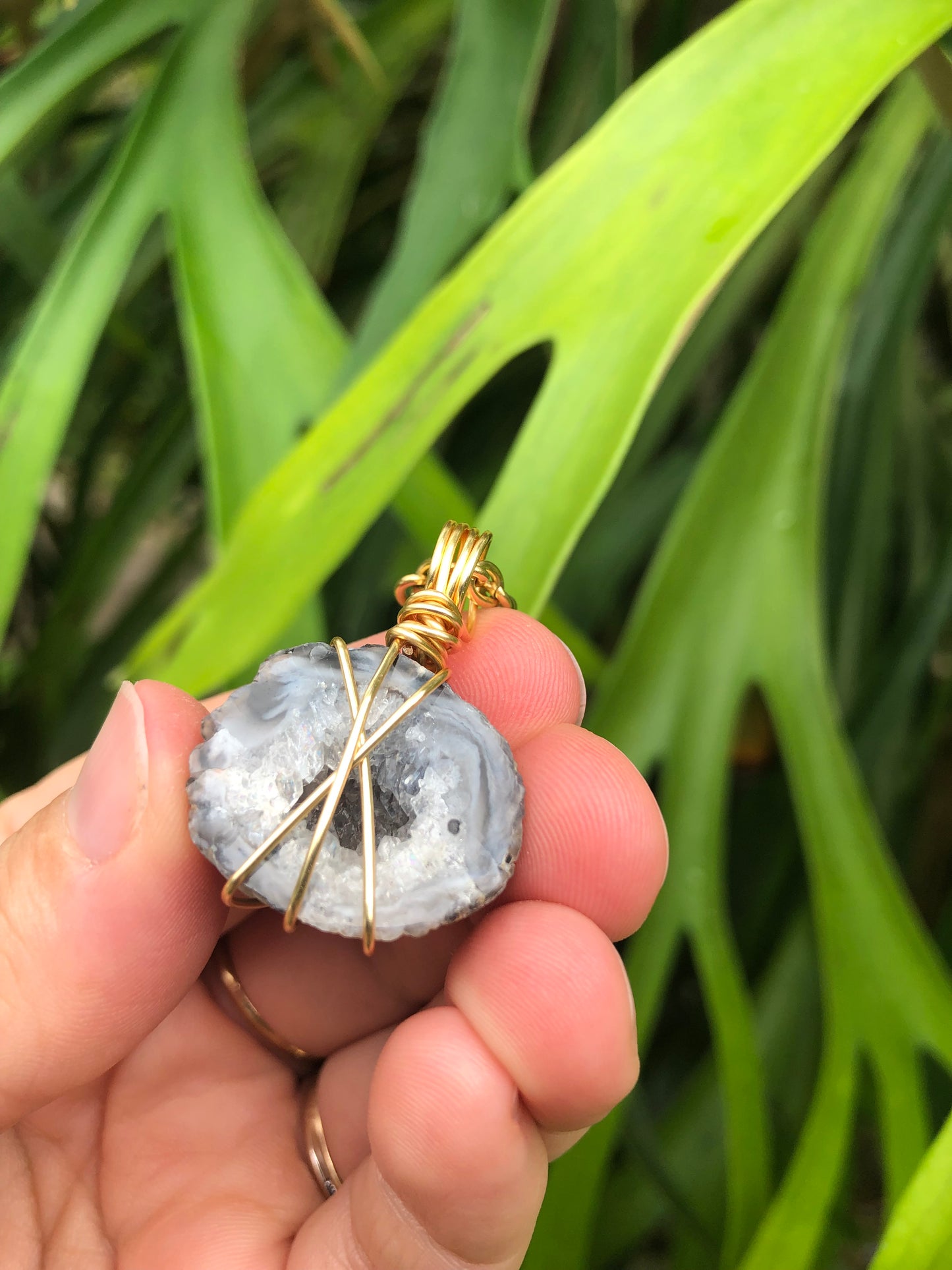 Quartz Geode Pendant