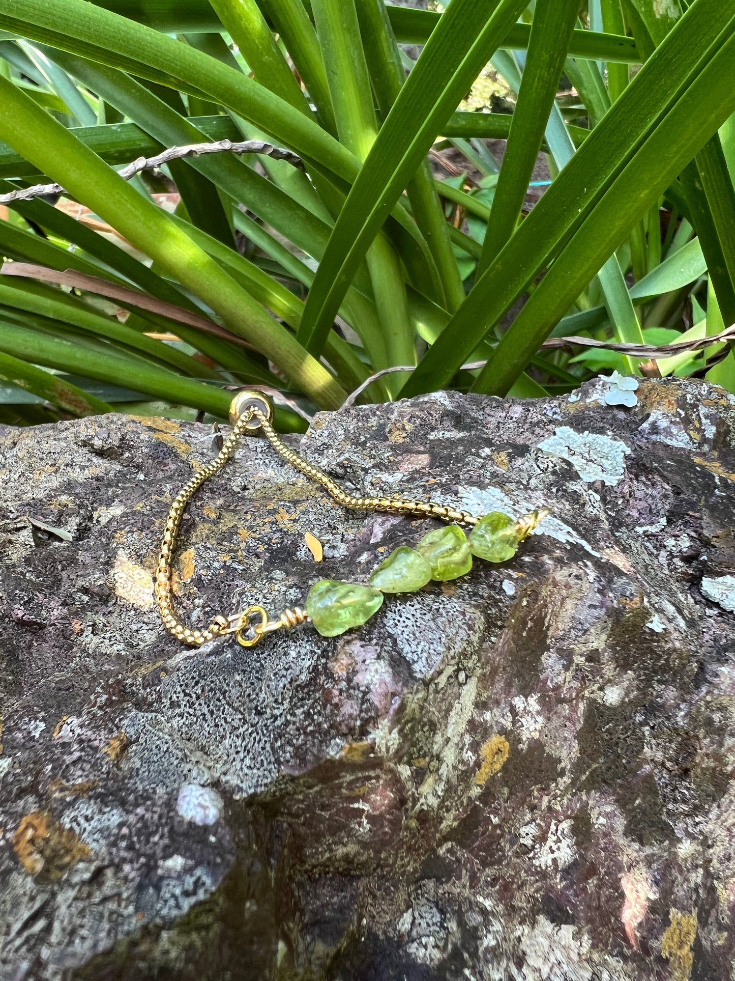 Peridot Gold Bracelet
