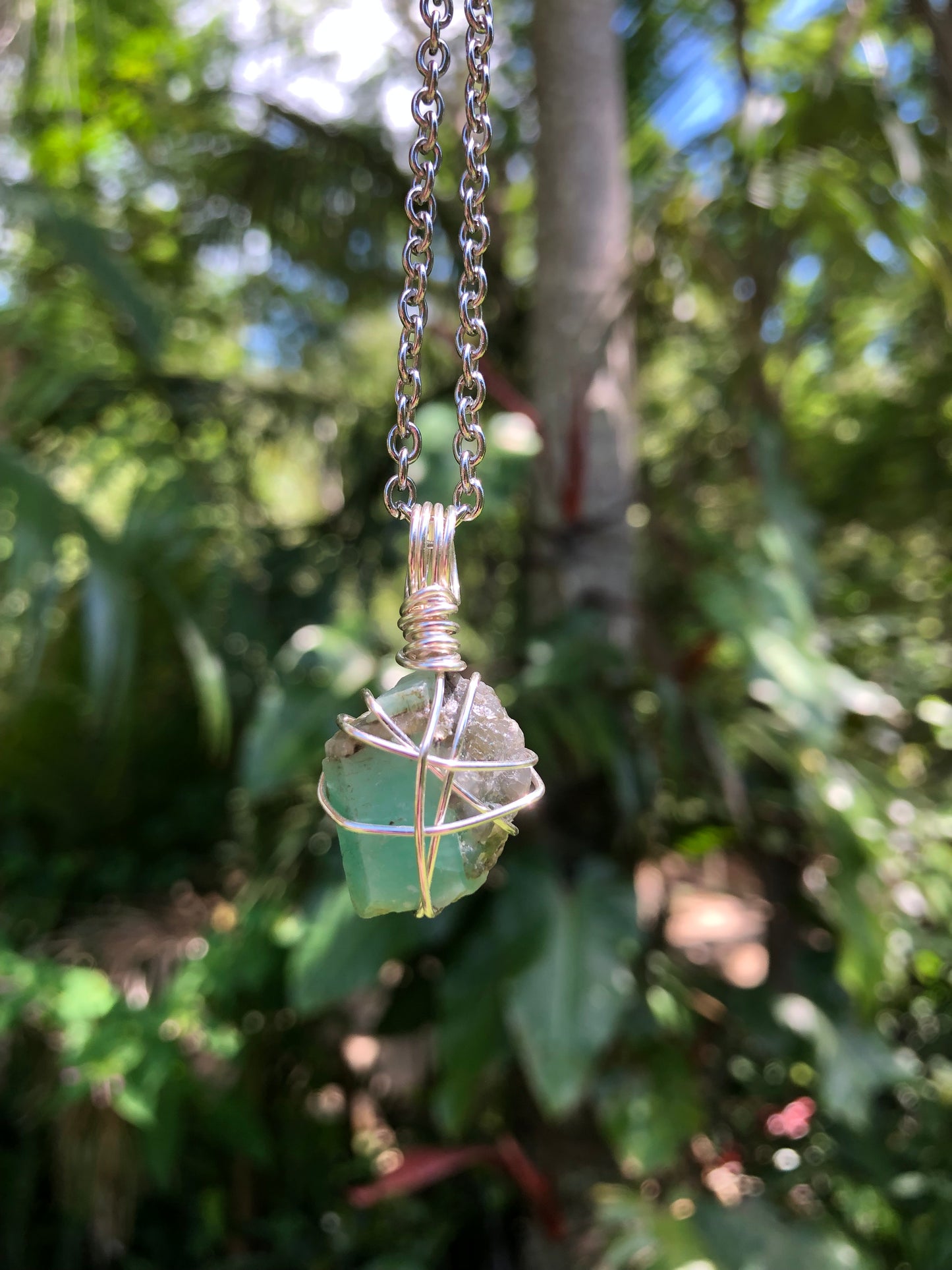 Raw Emerald Pendant