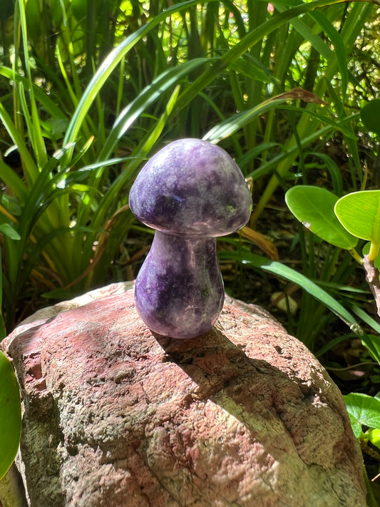 Lepidolite Mushroom