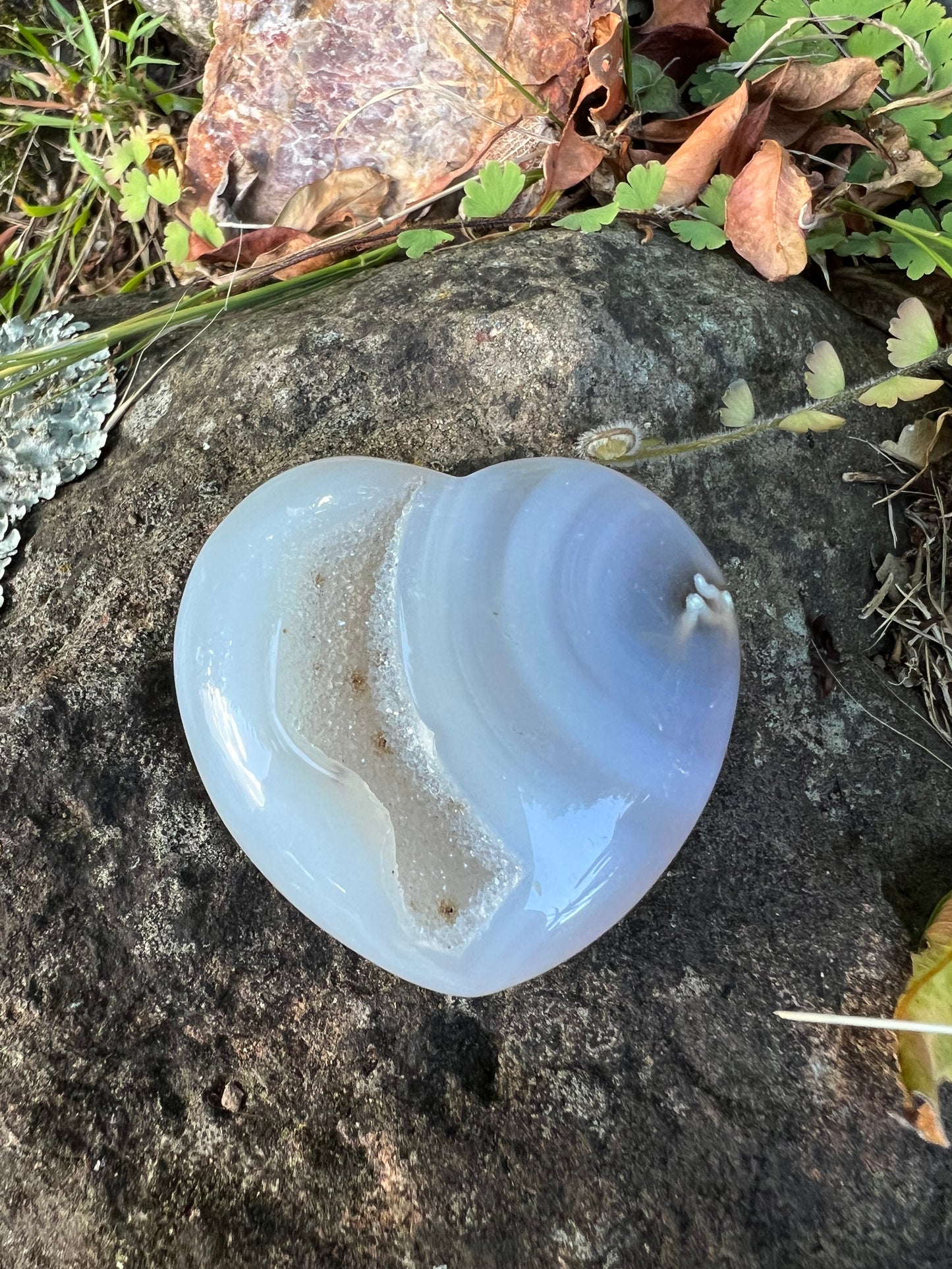 Druzy Agate Heart