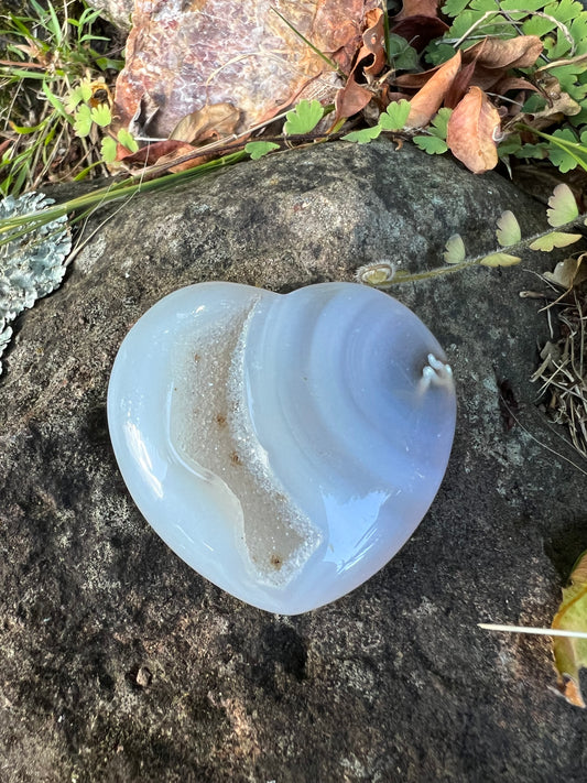 Druzy Agate Heart