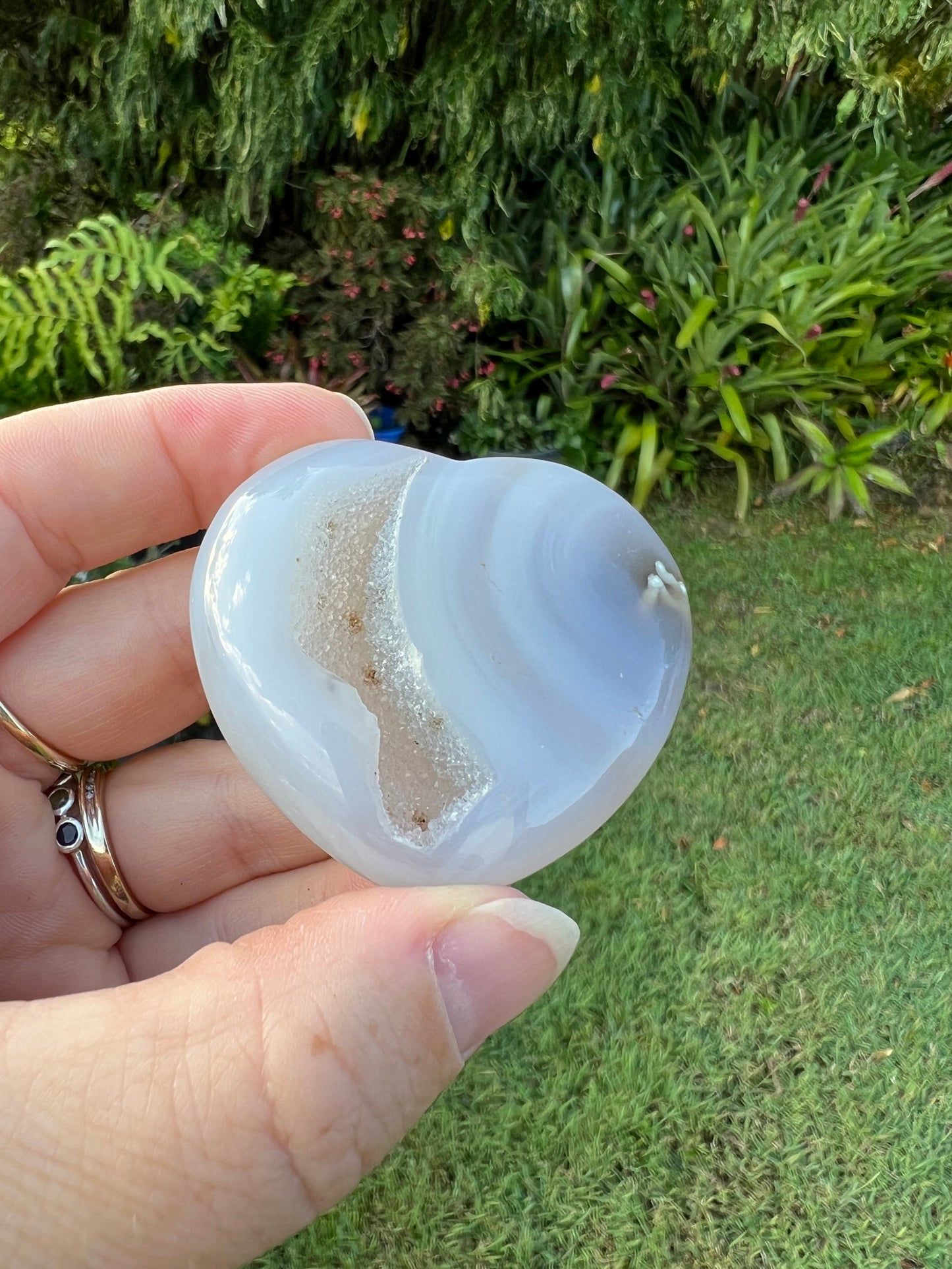 Druzy Agate Heart