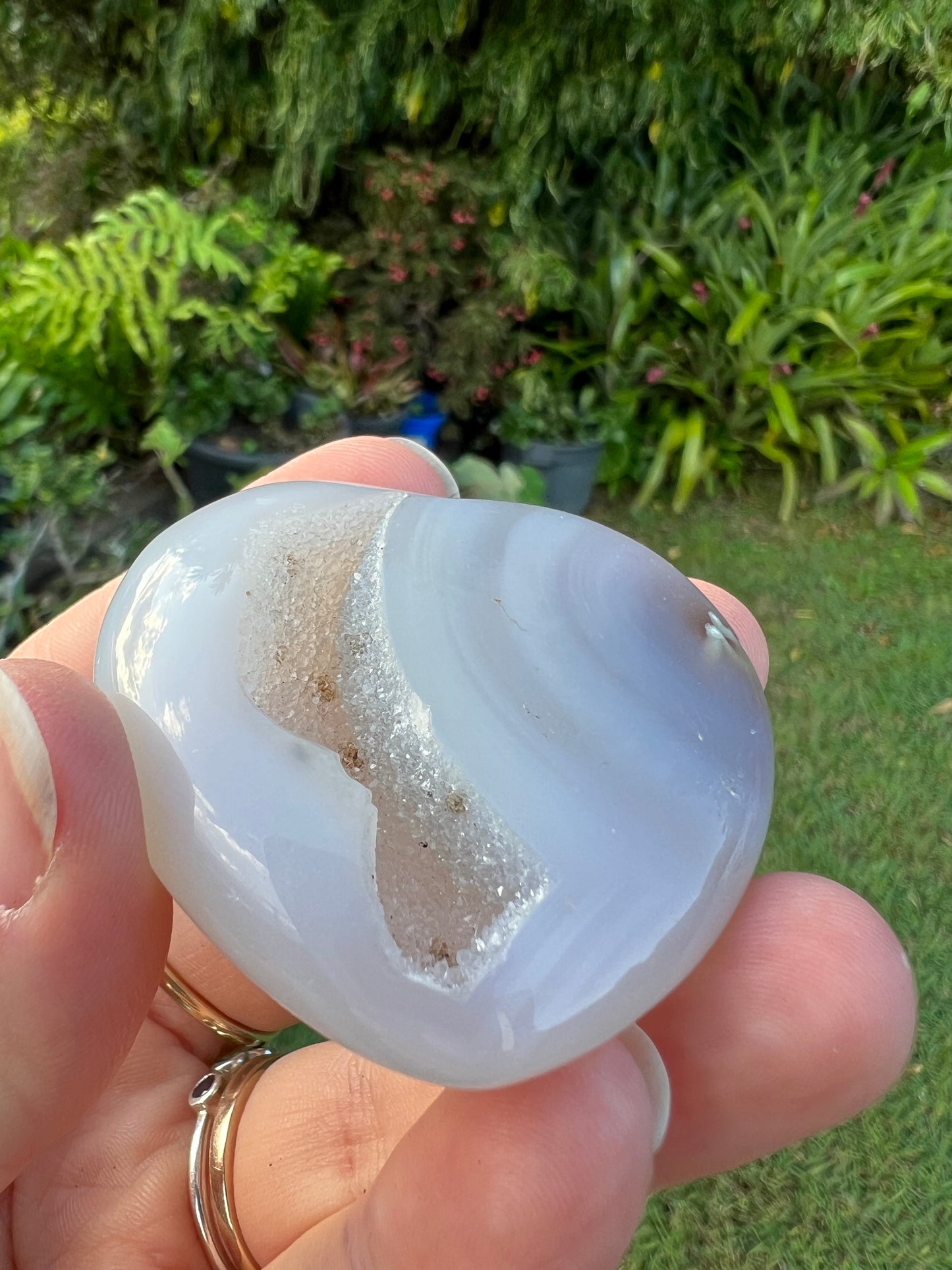 Druzy Agate Heart