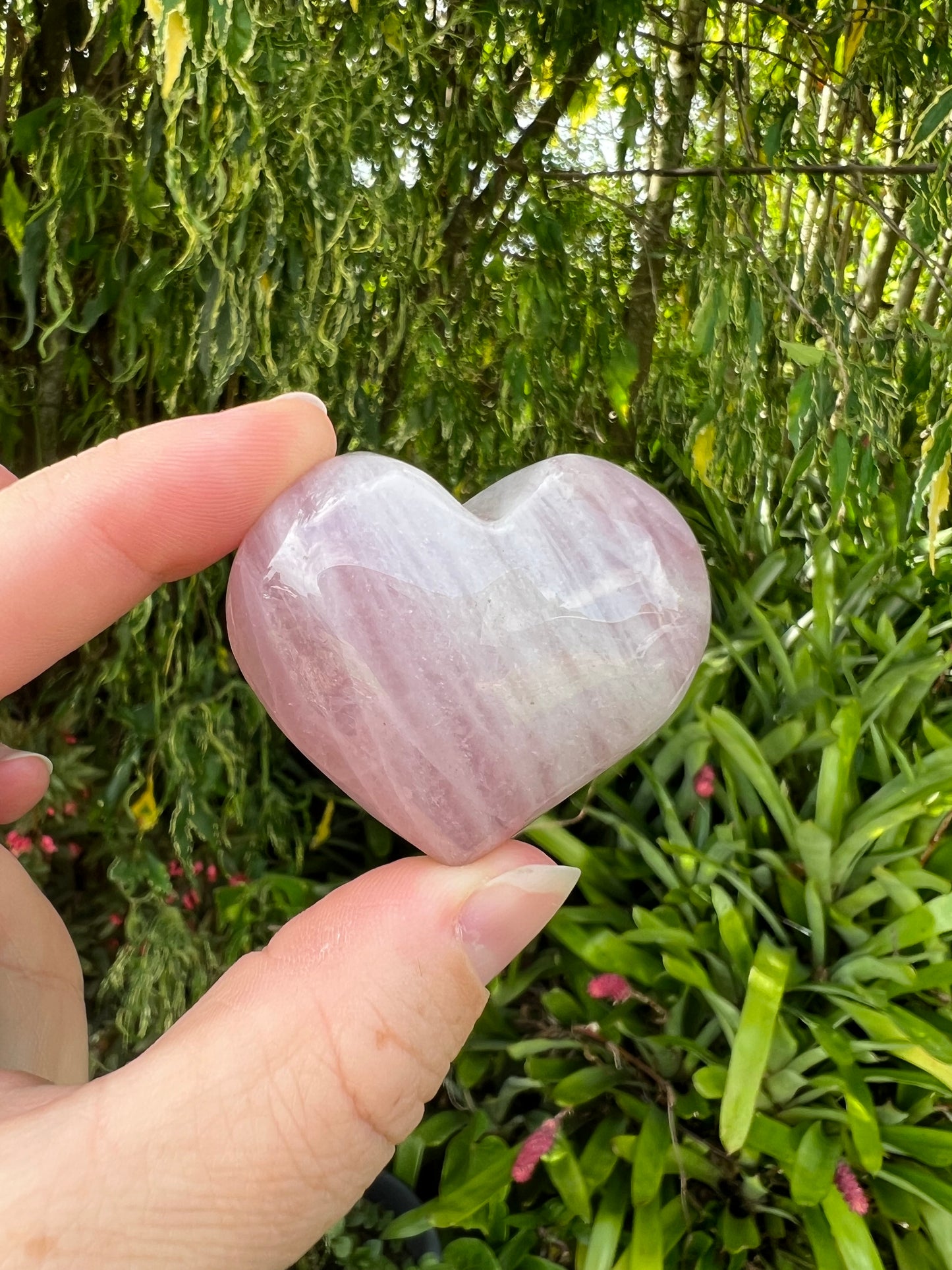 Lavender Rose Quartz Heart