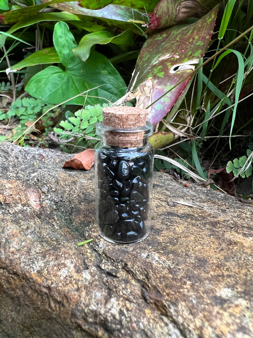 Black Obsidian Wish Bottle