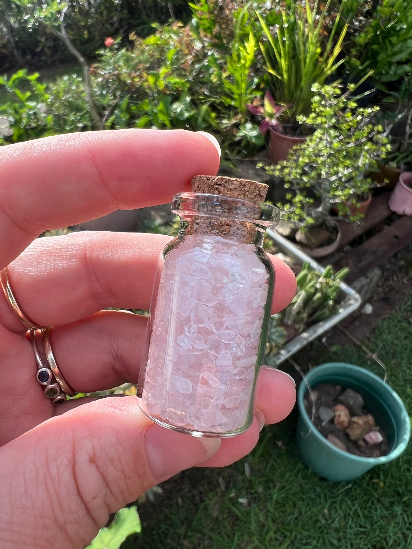 Rose Quartz Wish Bottle