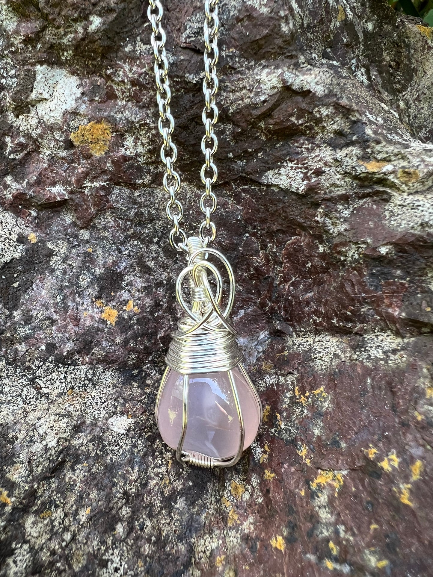 Pink Chalcedony Pendant