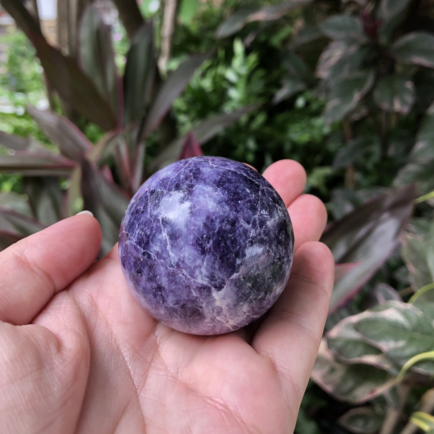 Lepidolite Sphere