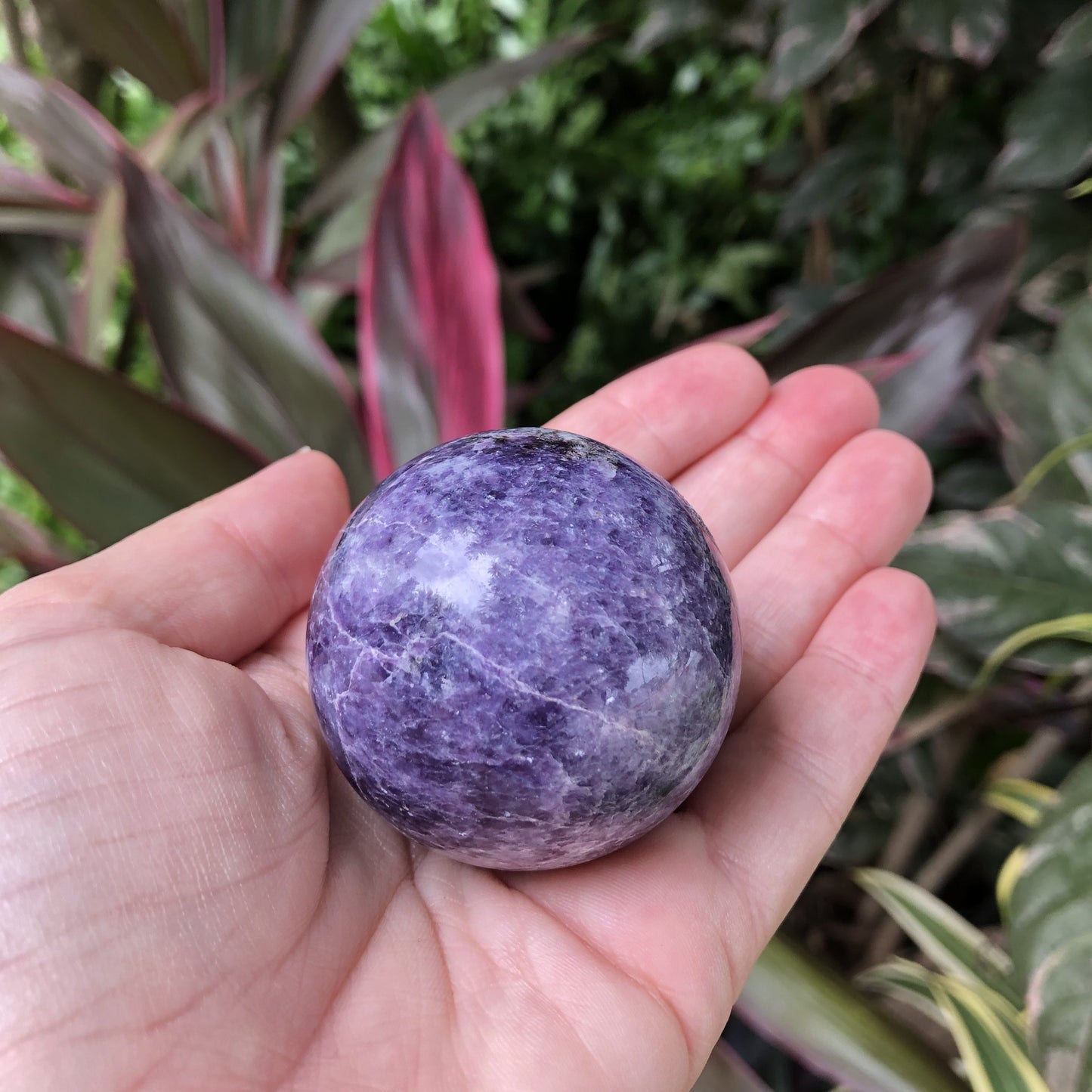 Lepidolite Sphere