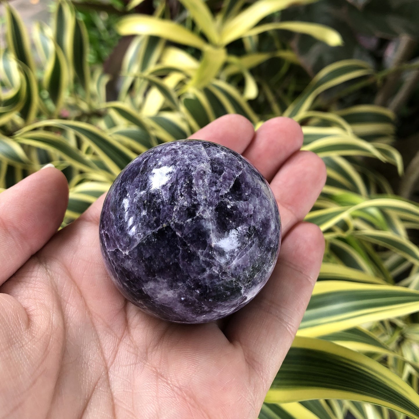 Lepidolite Sphere