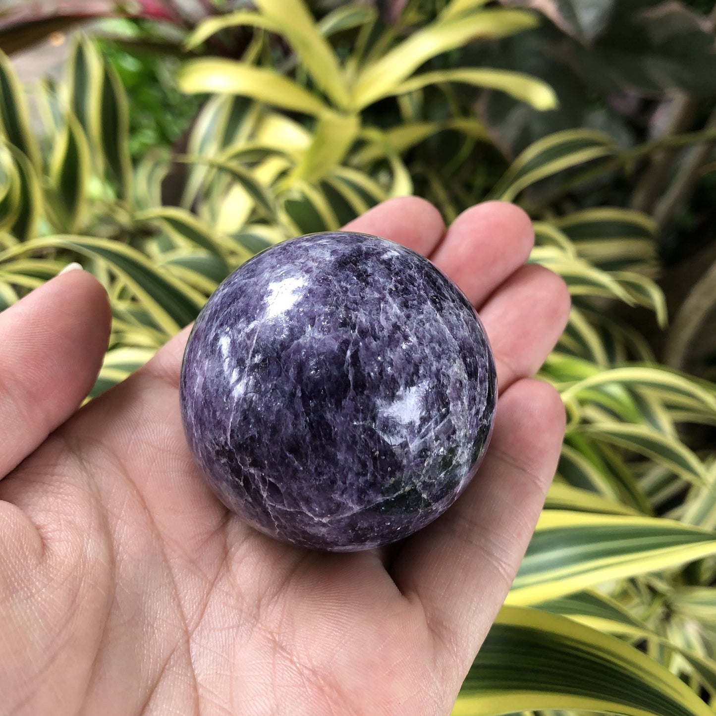 Lepidolite Sphere