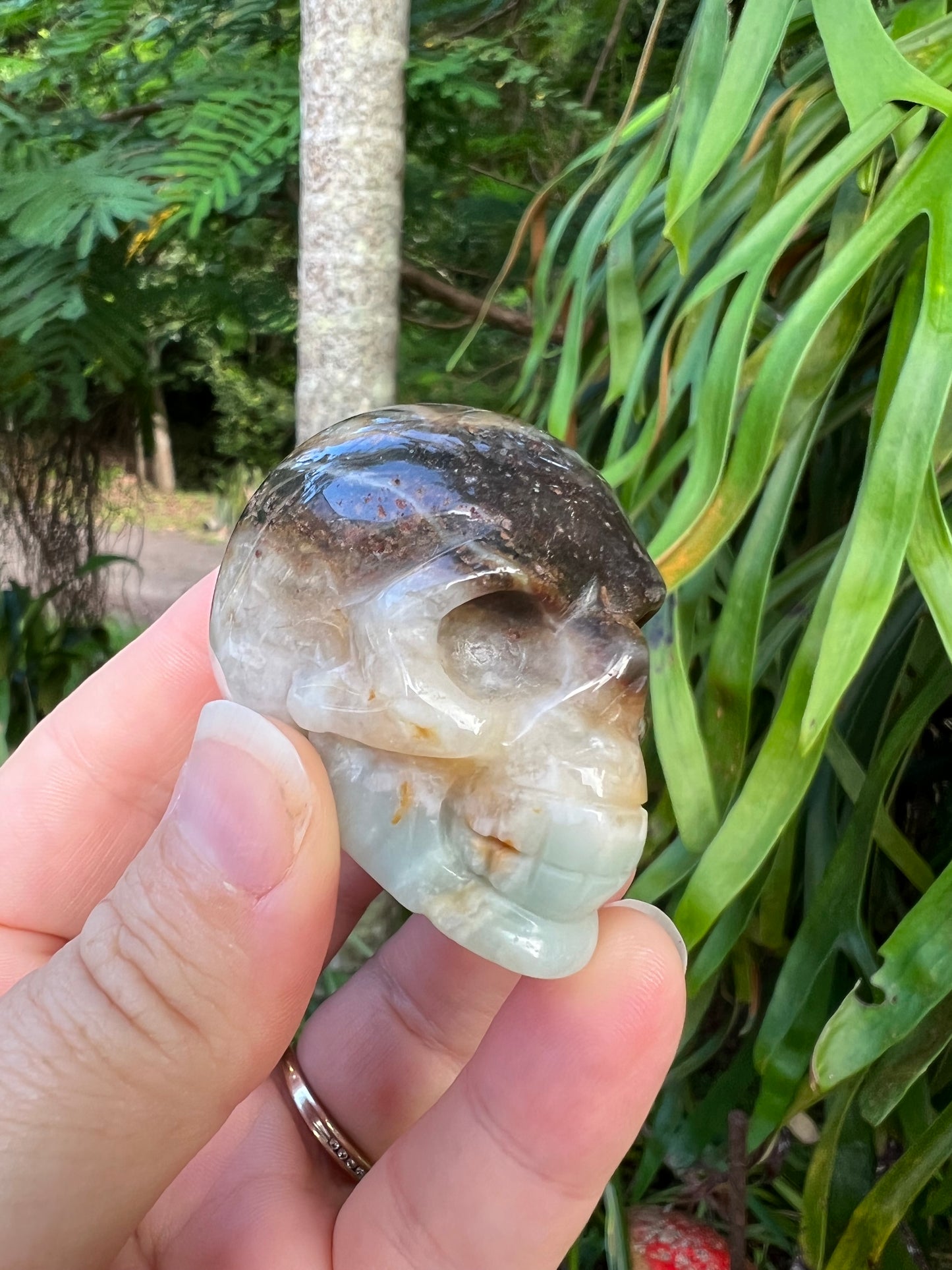 Amazonite Skull