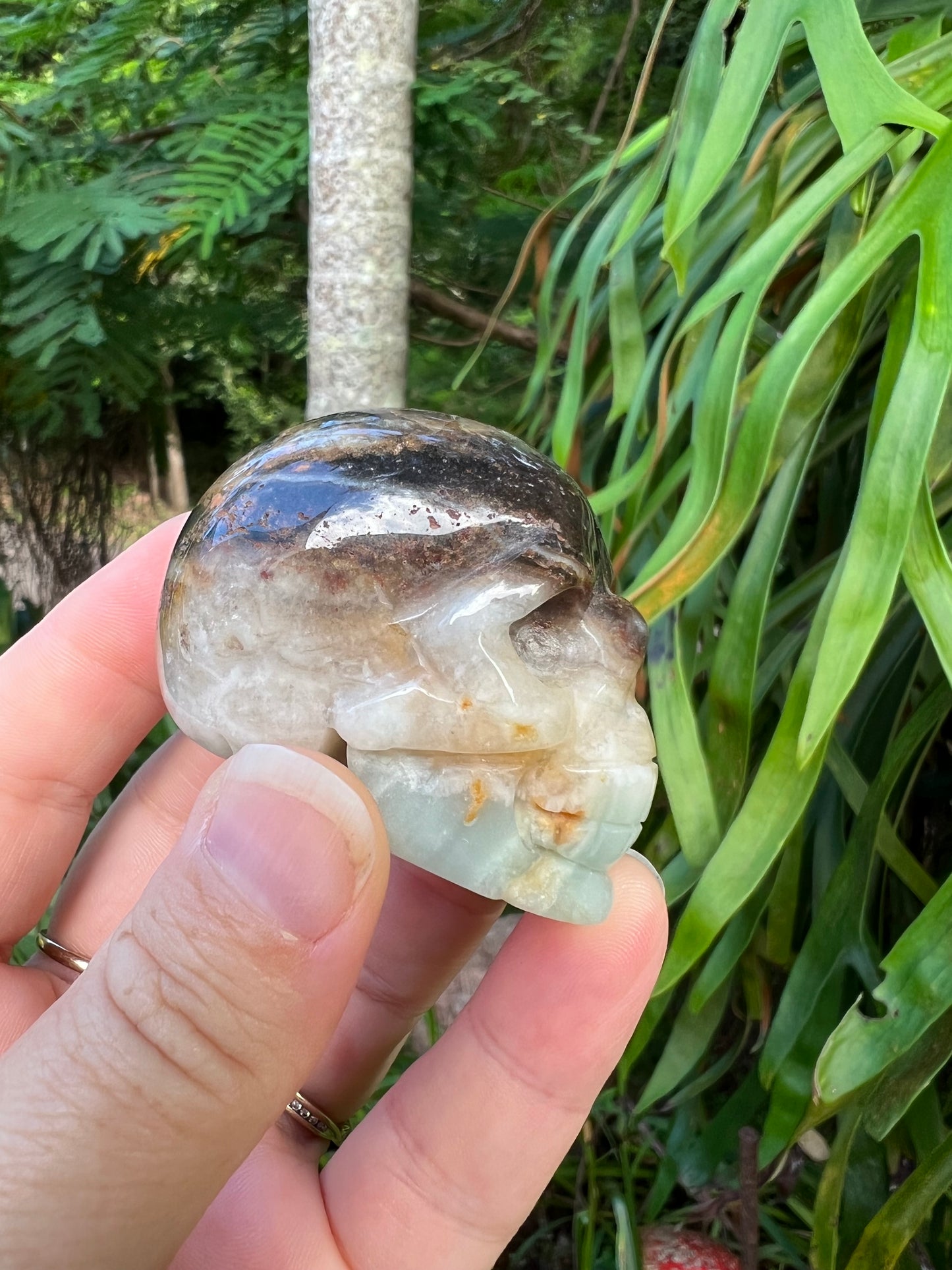 Amazonite Skull