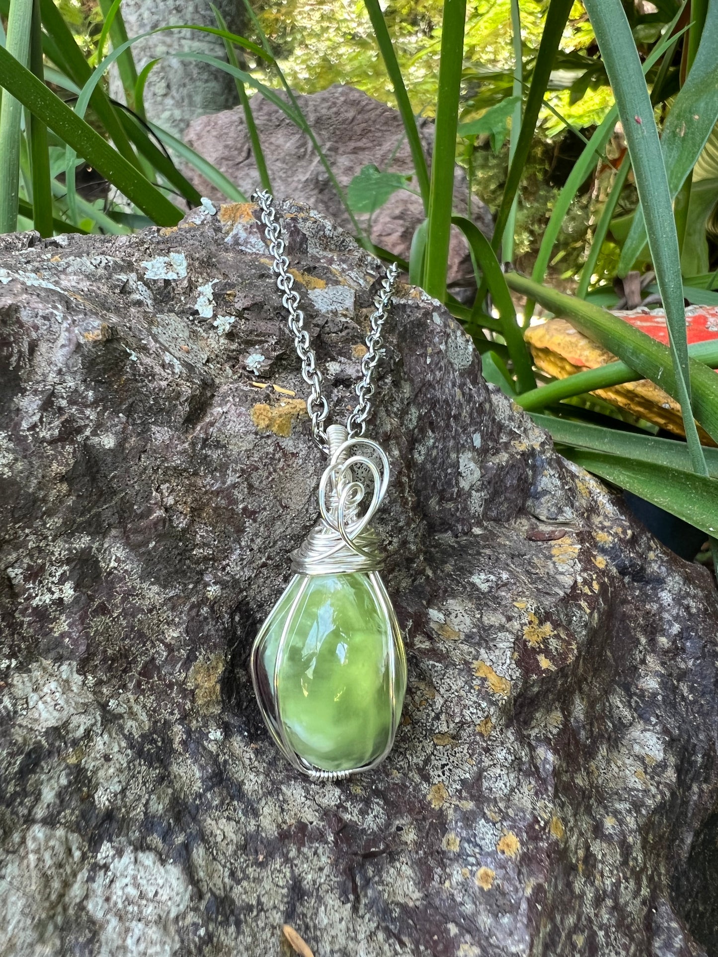 Prehnite Pendant