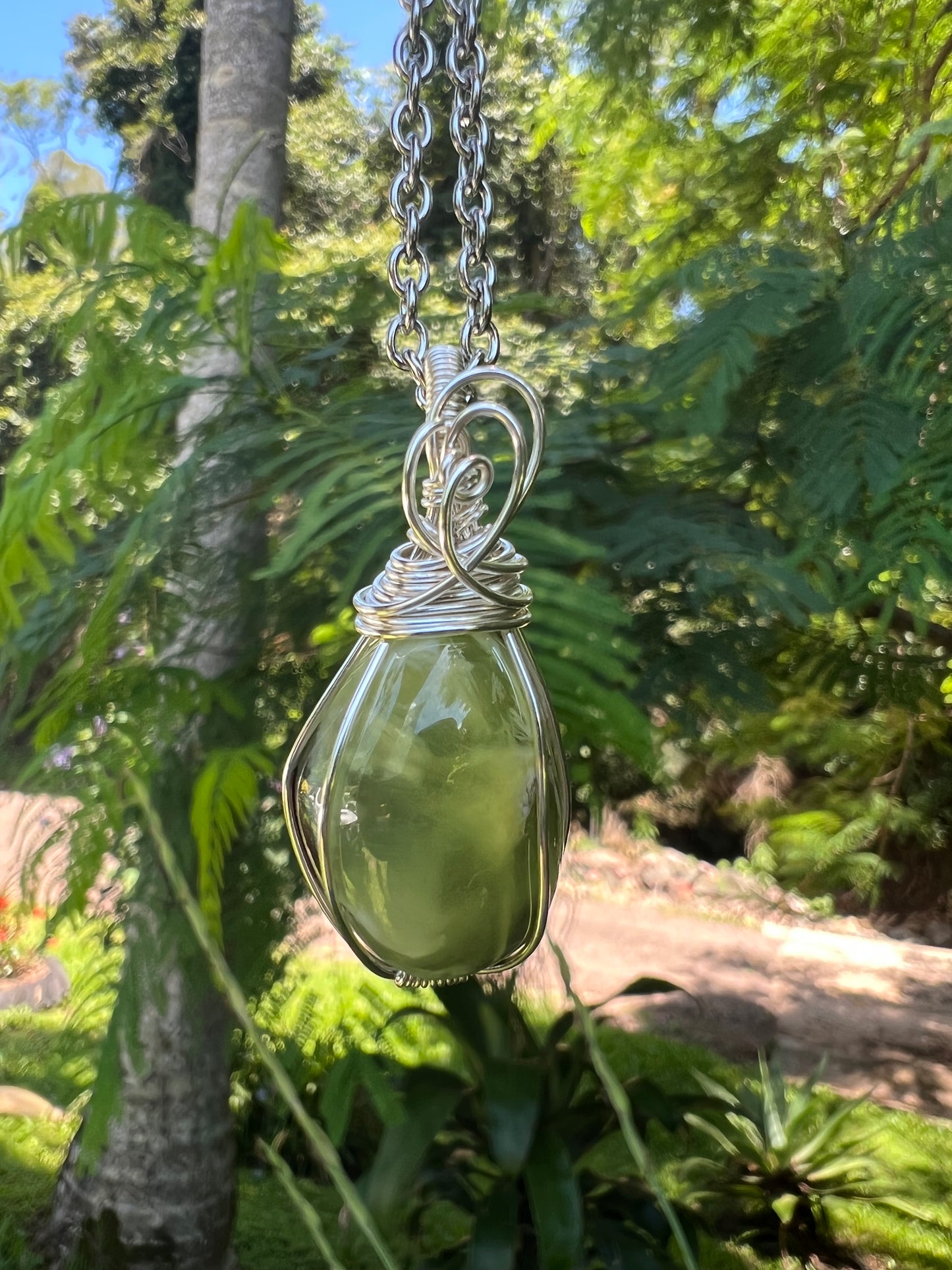 Prehnite Pendant