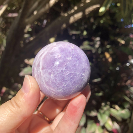 Lepidolite Sphere