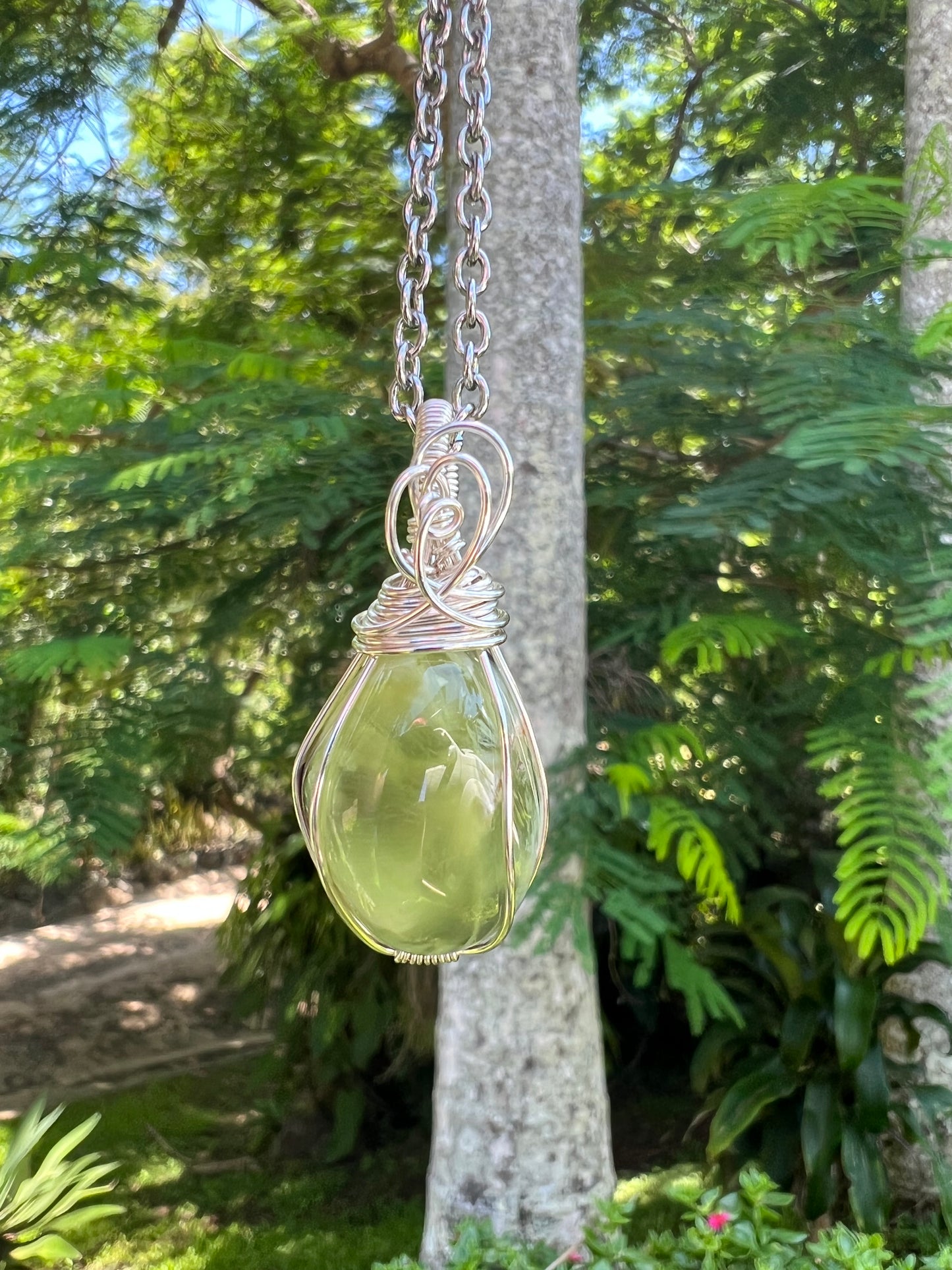 Prehnite Pendant