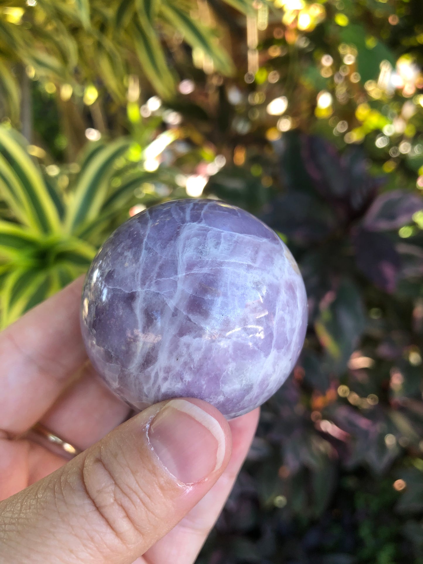 Lepidolite Sphere