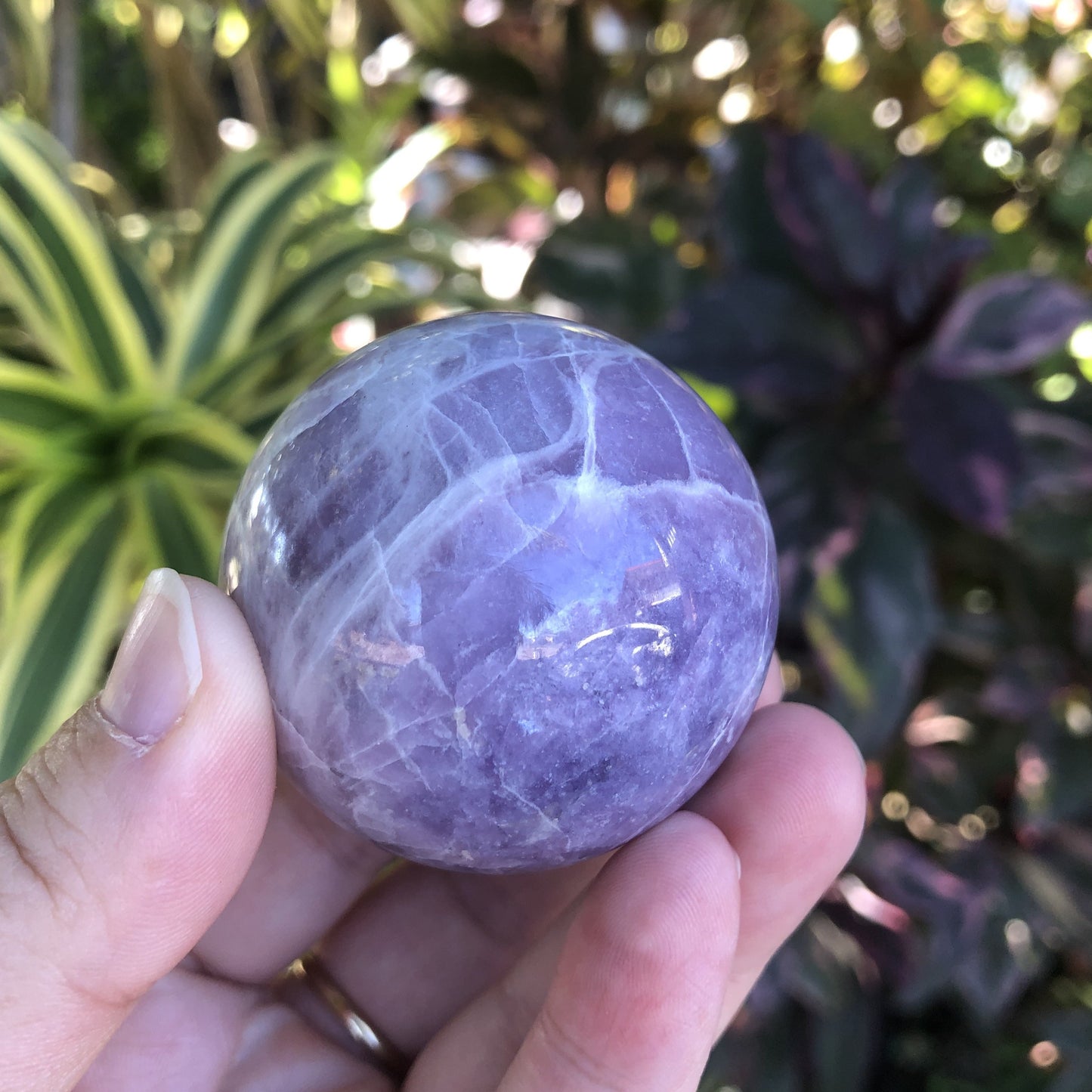 Lepidolite Sphere