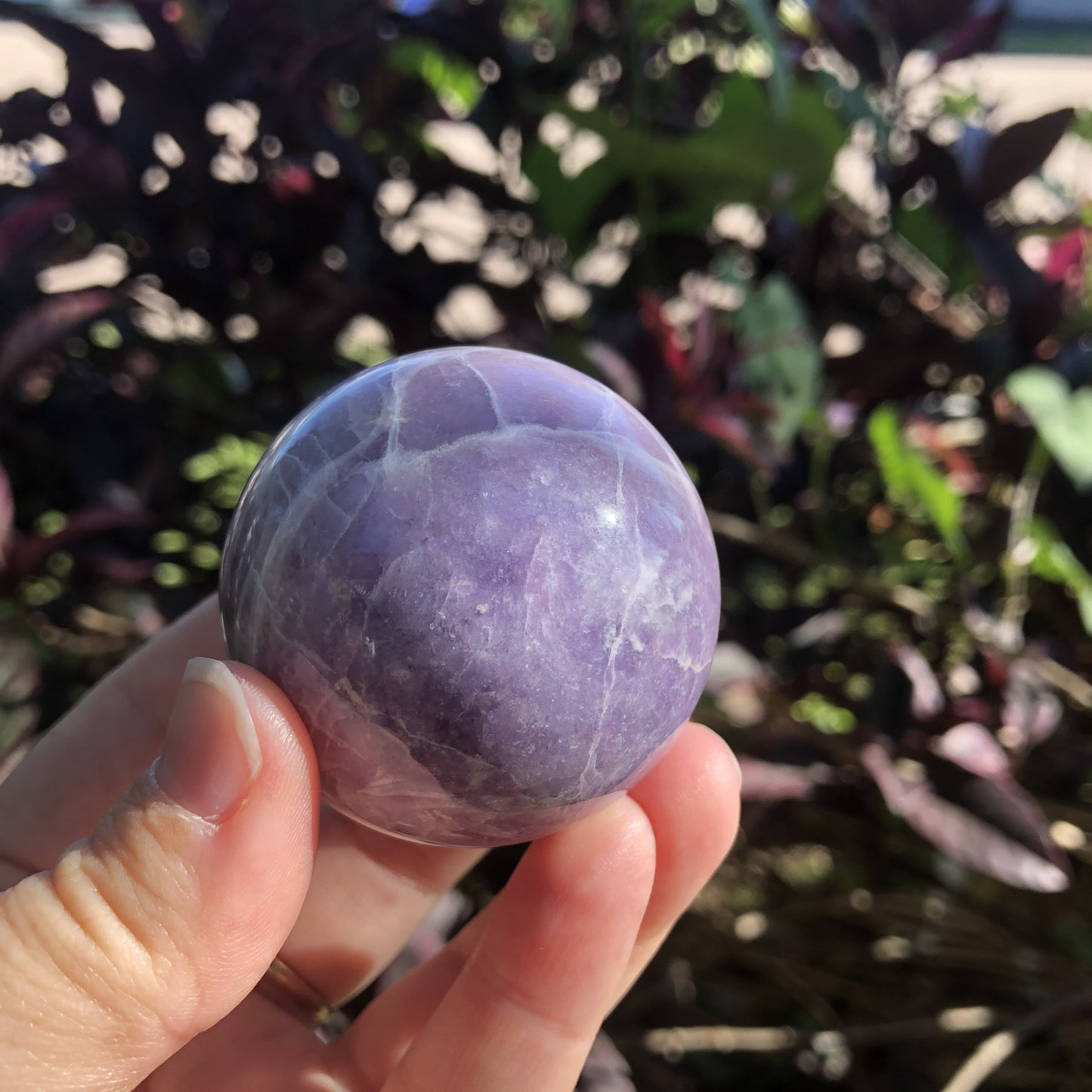 Lepidolite Sphere