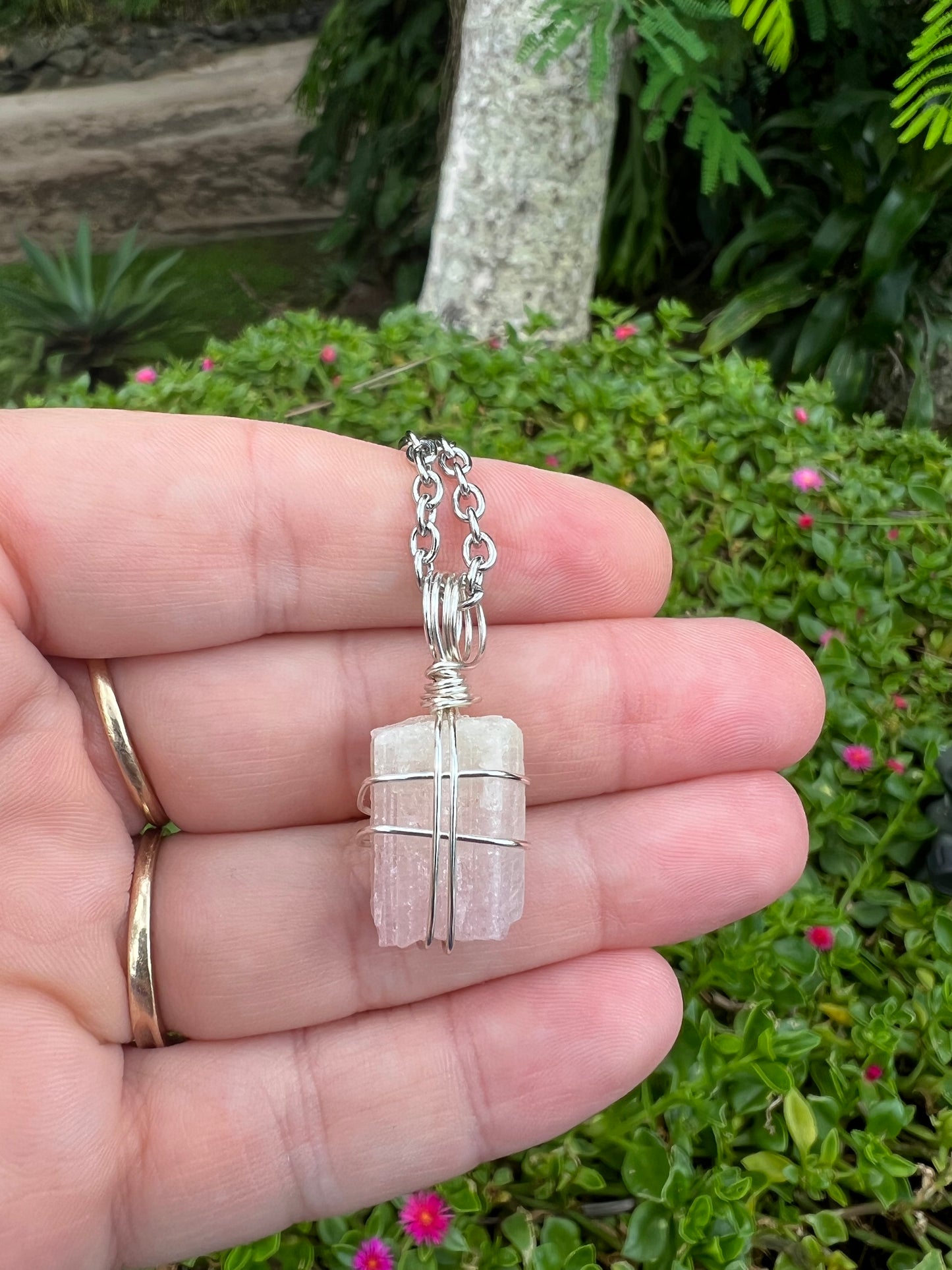 Pink Tourmaline Pendant