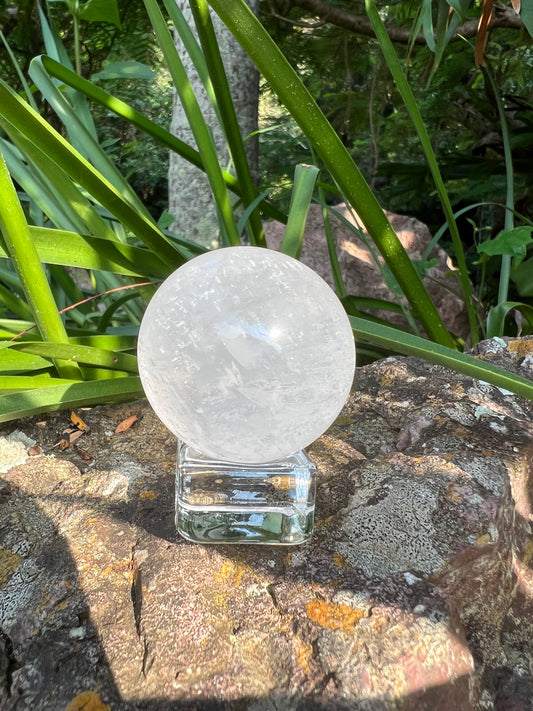 White Calcite Sphere