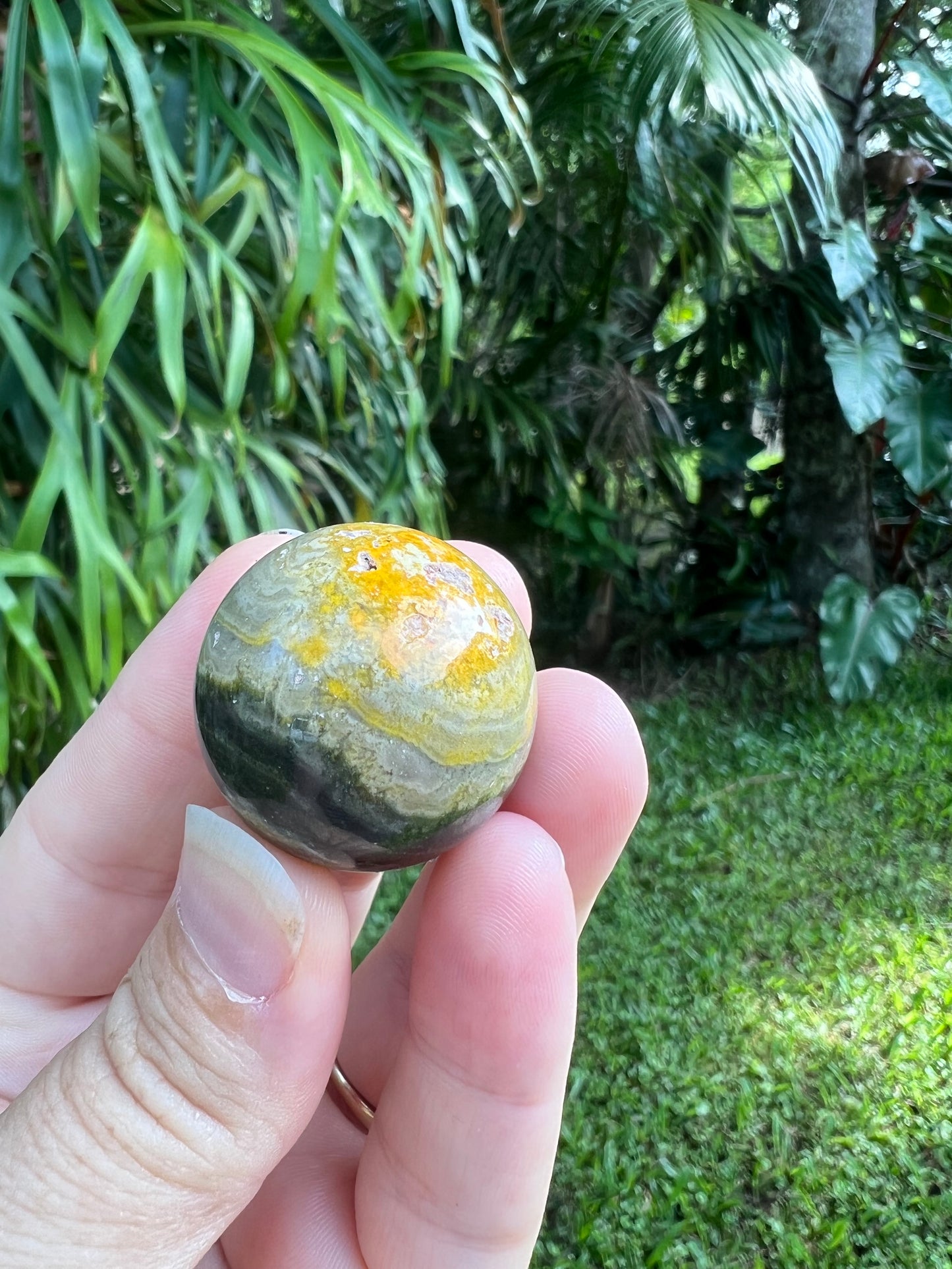 Bumblebee Jasper Sphere