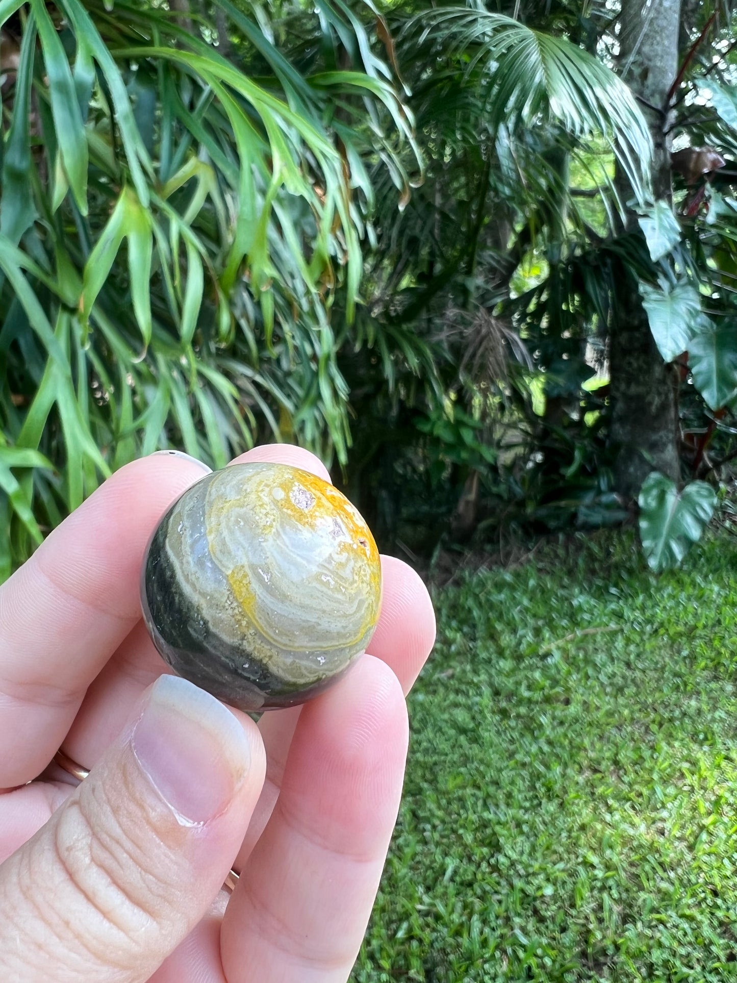 Bumblebee Jasper Sphere
