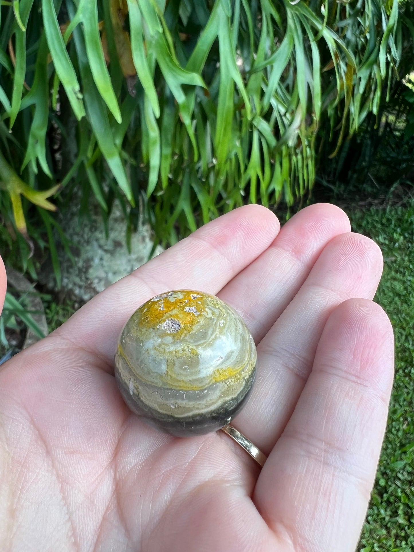 Bumblebee Jasper Sphere