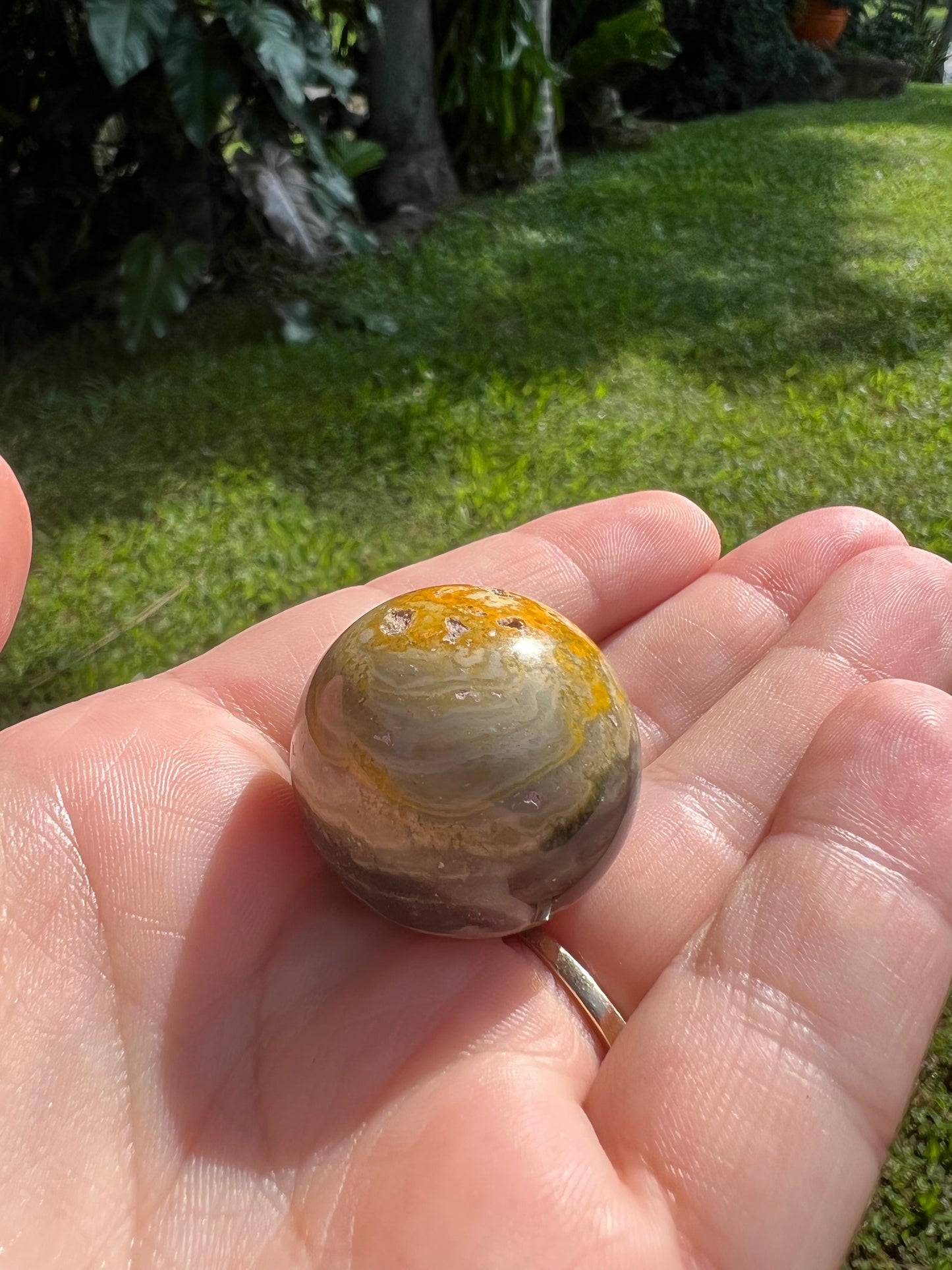 Bumblebee Jasper Sphere