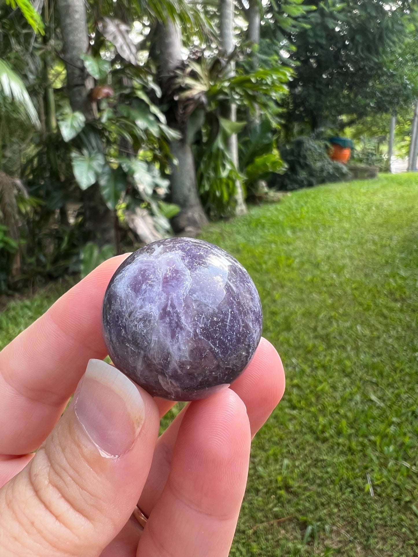Lepidolite Sphere