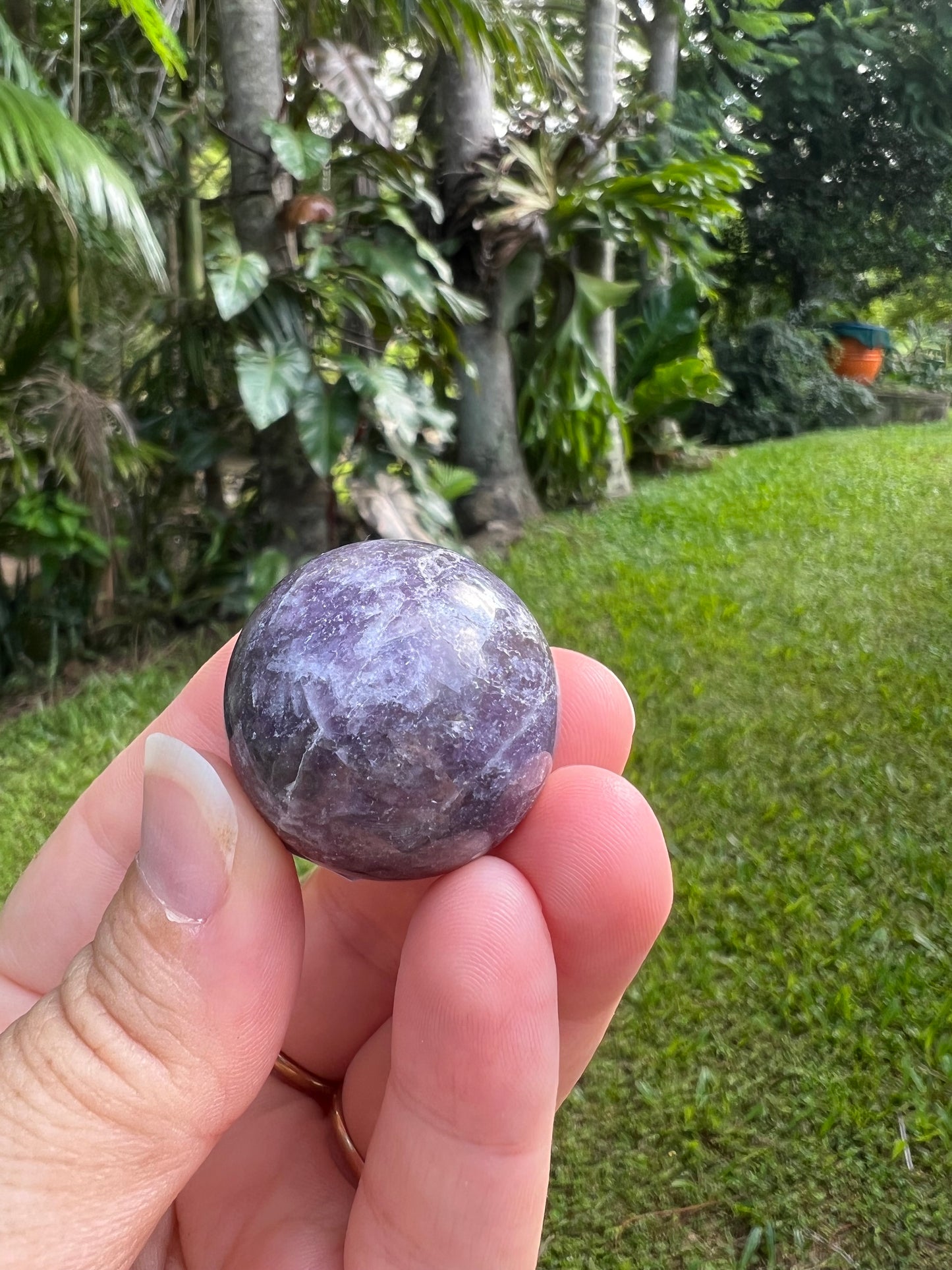 Lepidolite Sphere