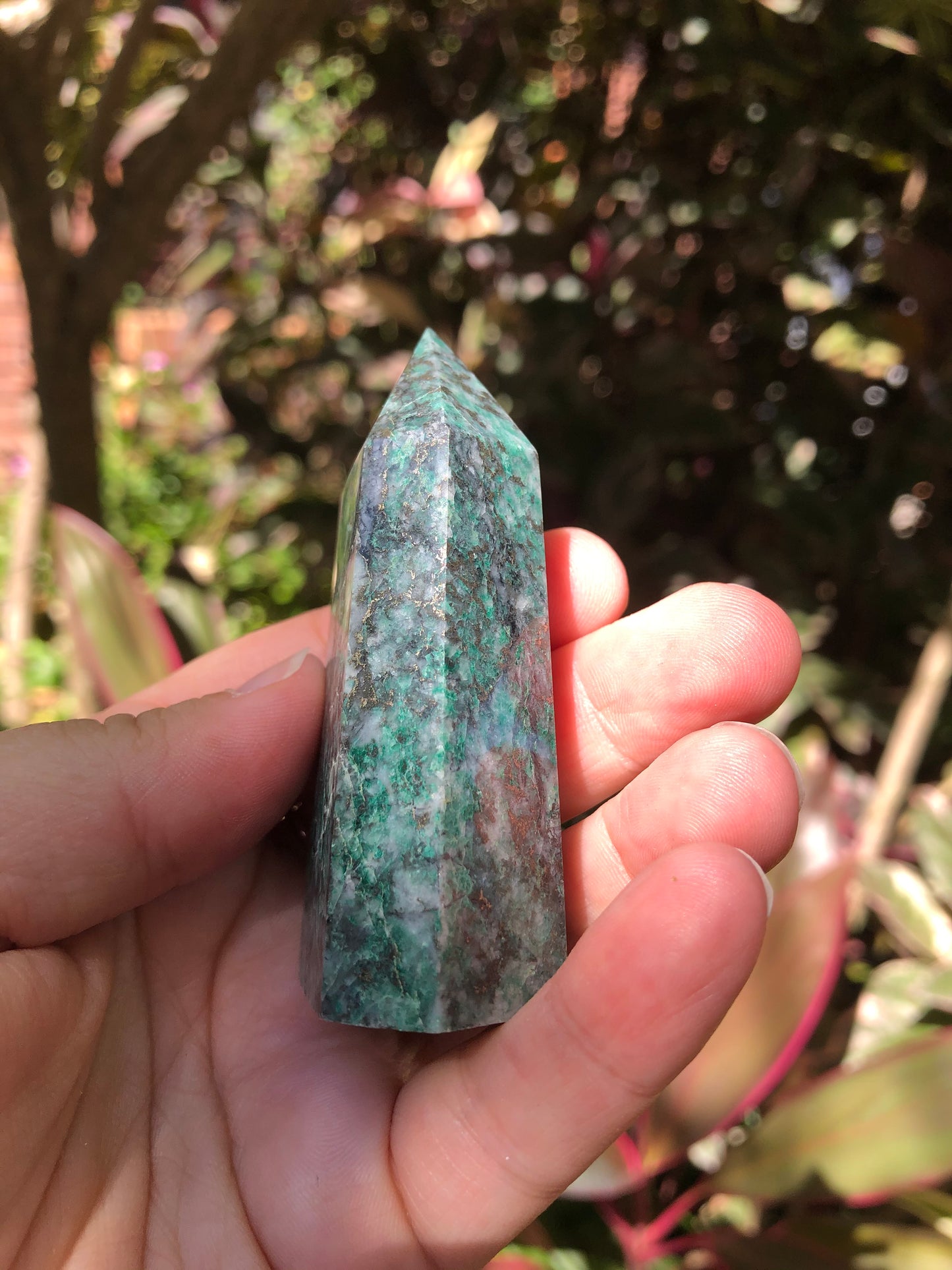 Jade with Pyrite Tower