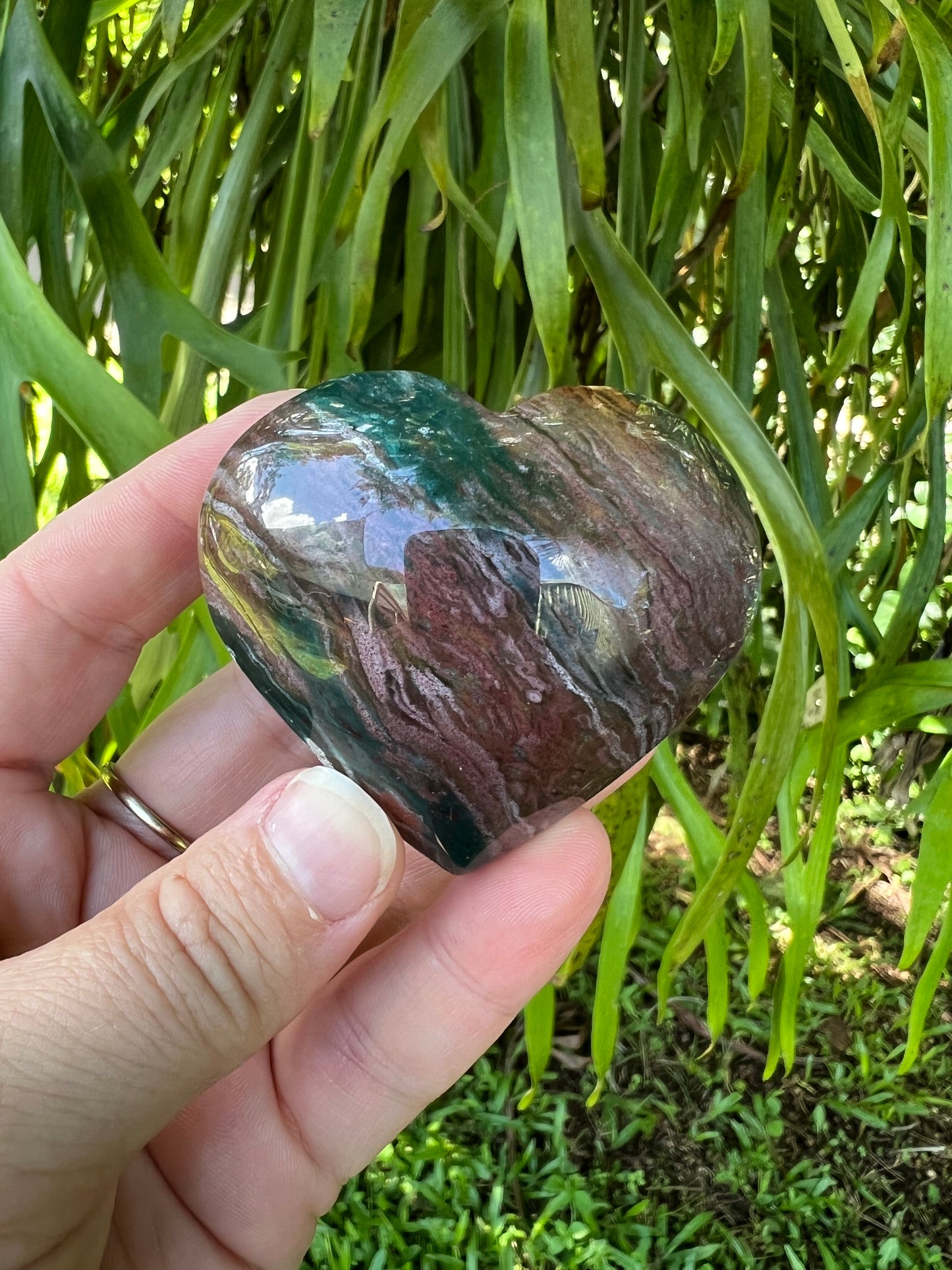 Ocean Jasper Heart