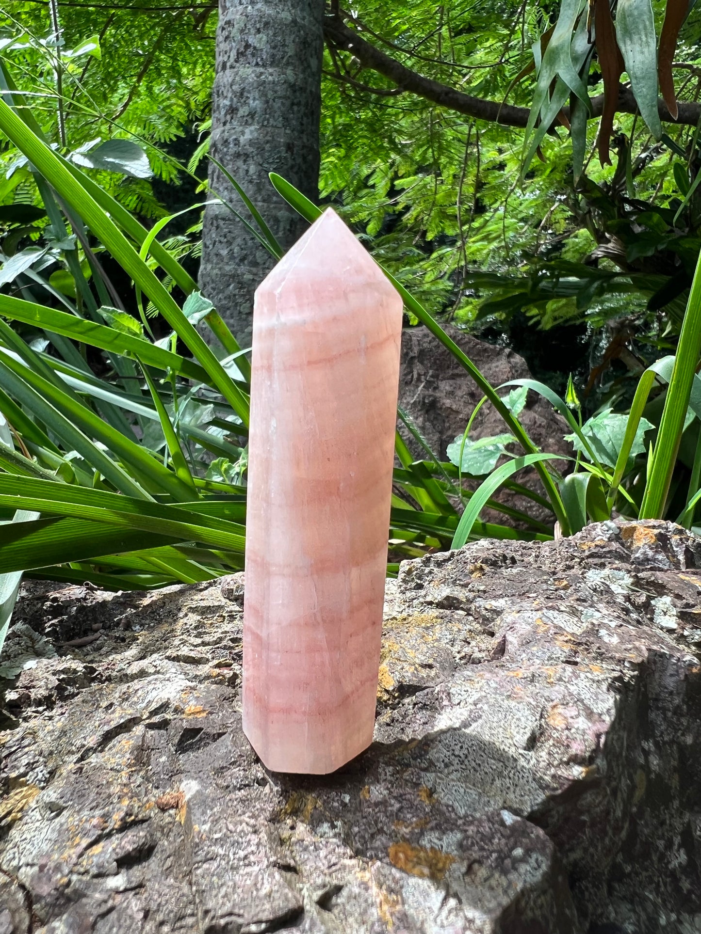 Pink Calcite Tower