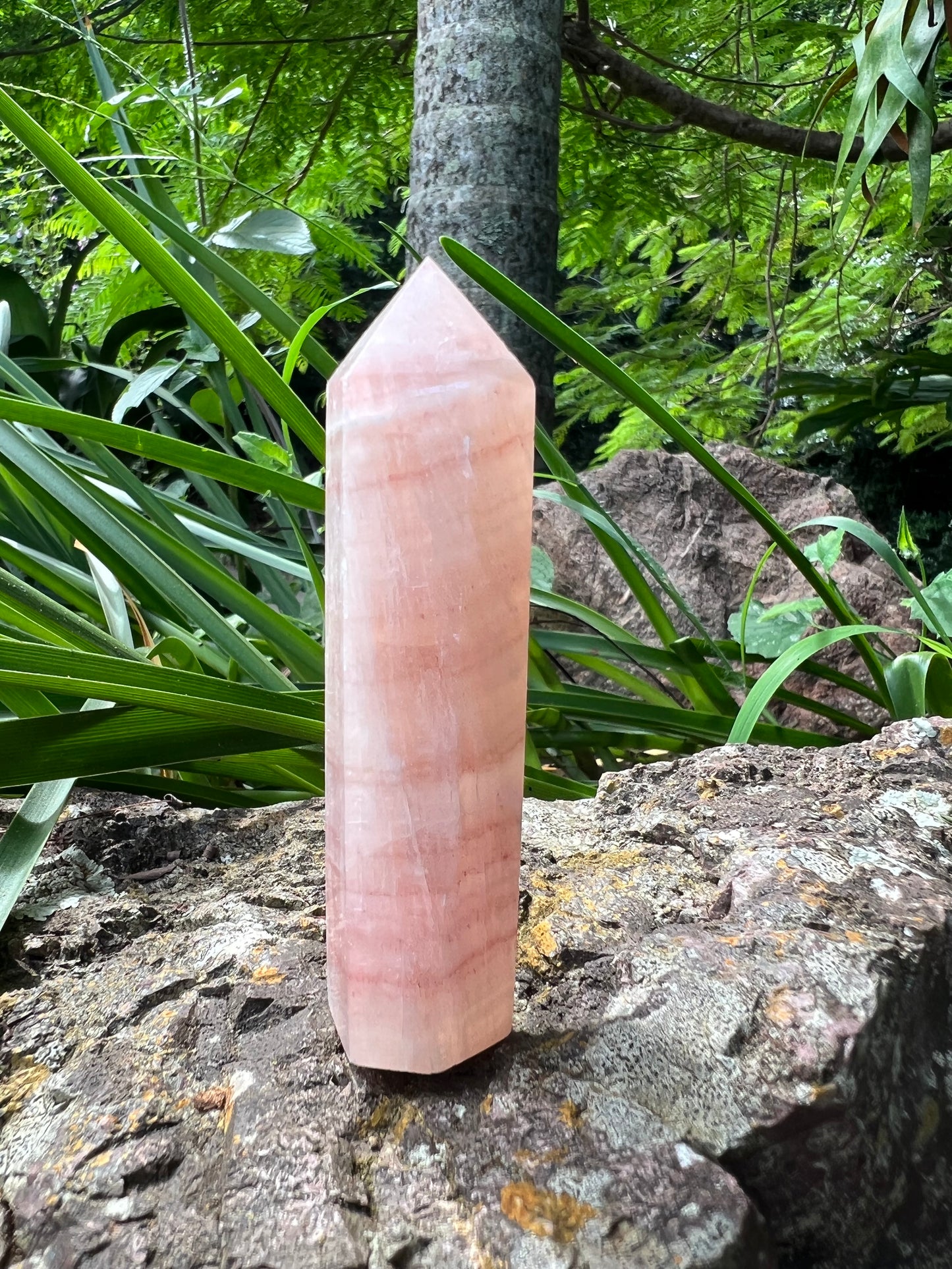 Pink Calcite Tower