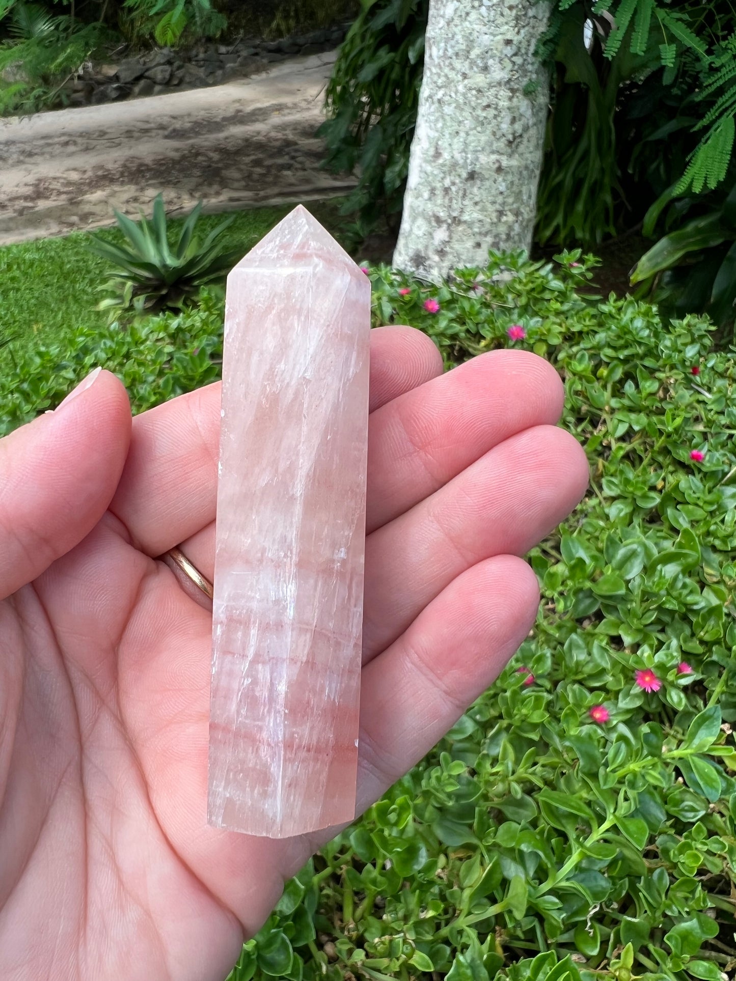 Pink Calcite Tower
