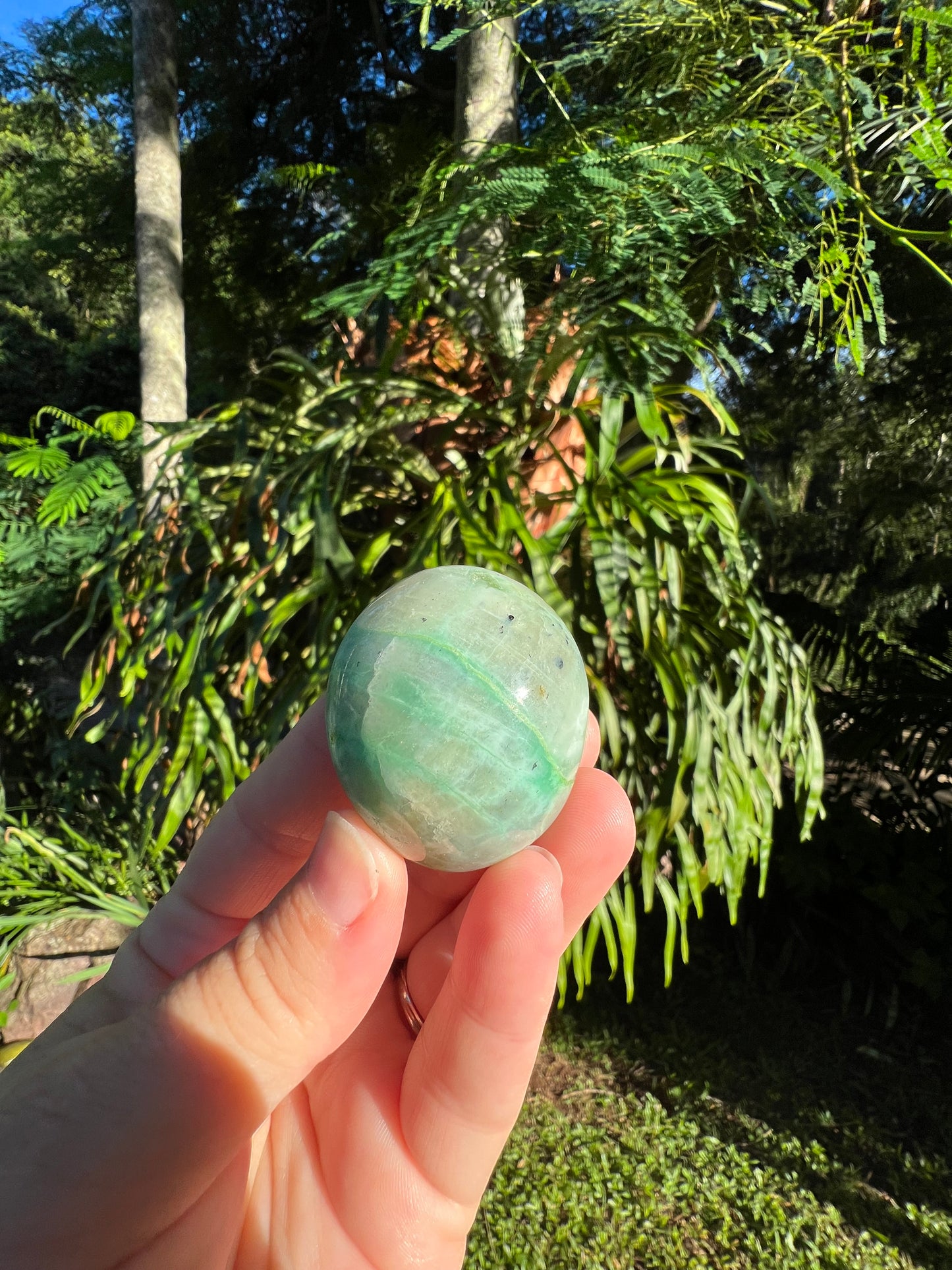 Garnierite Palm Stone